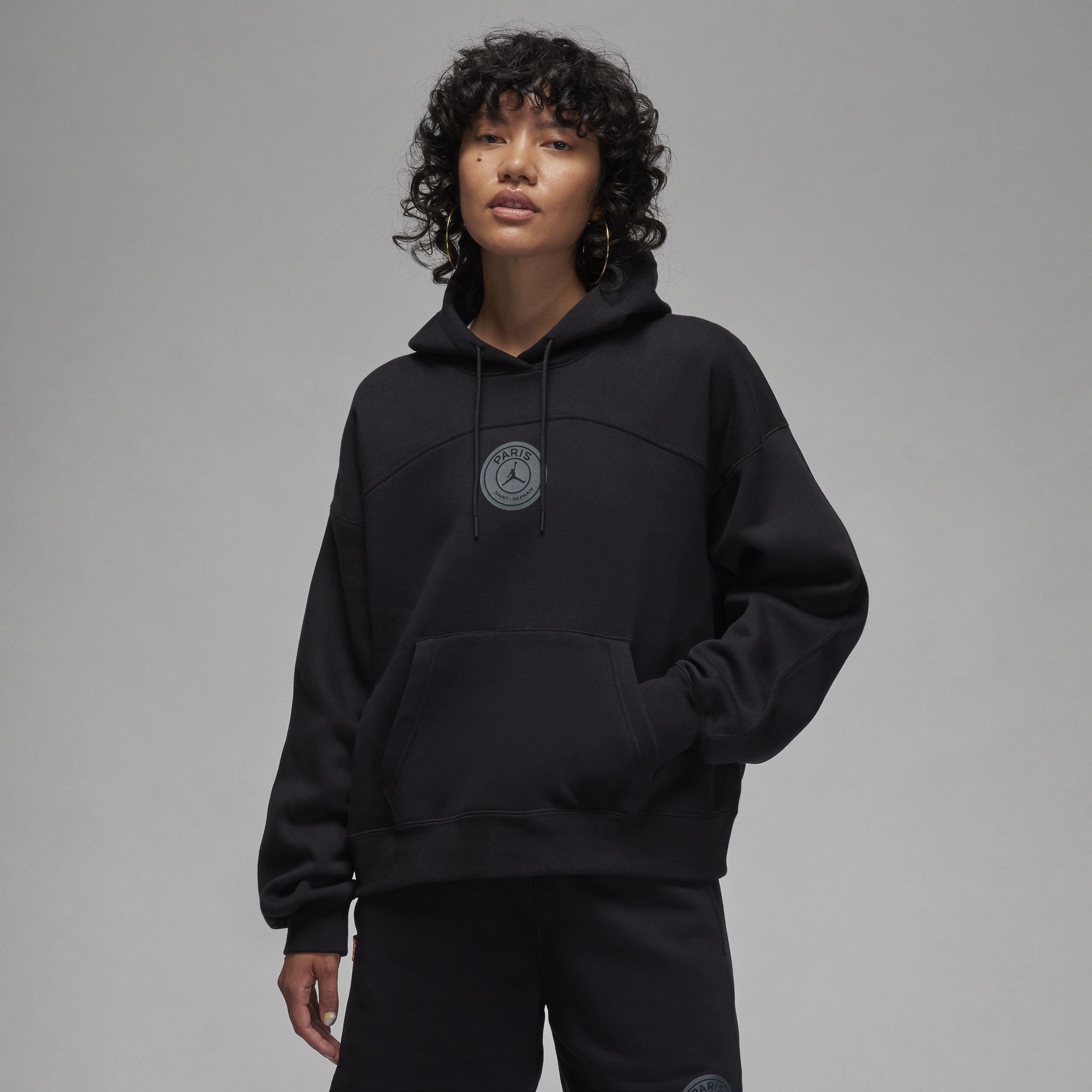 Nike París Saint-Germain Sudadera con capucha - Mujer - Negro