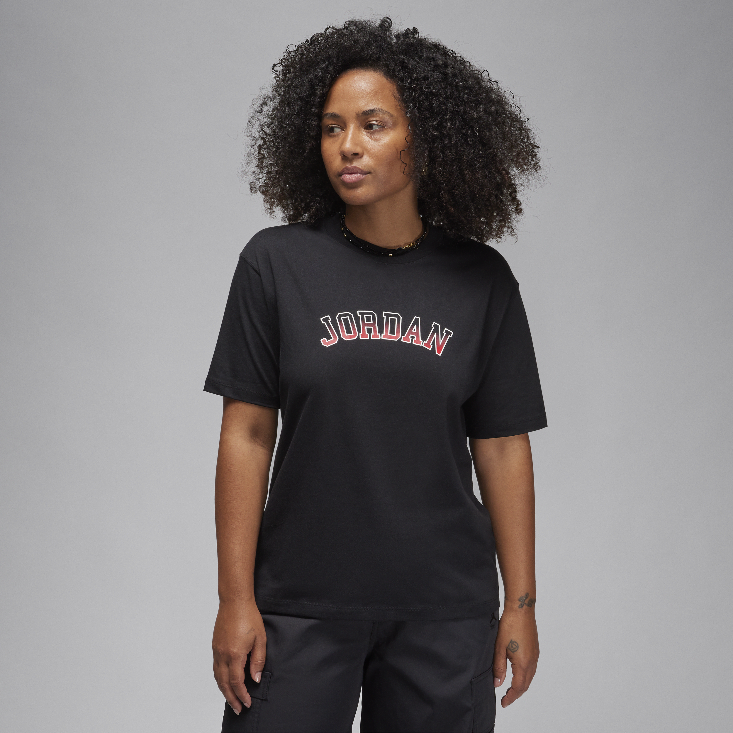 Nike T-shirt con grafica Jordan – Donna - Nero
