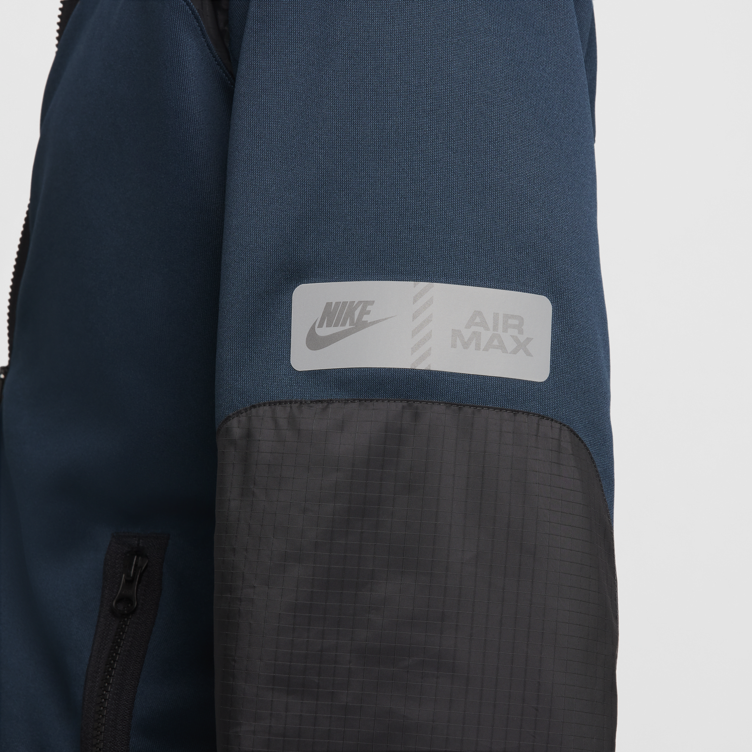 Nike Air Max Poly Knit Full Zip Hoodie - Blue - Mens