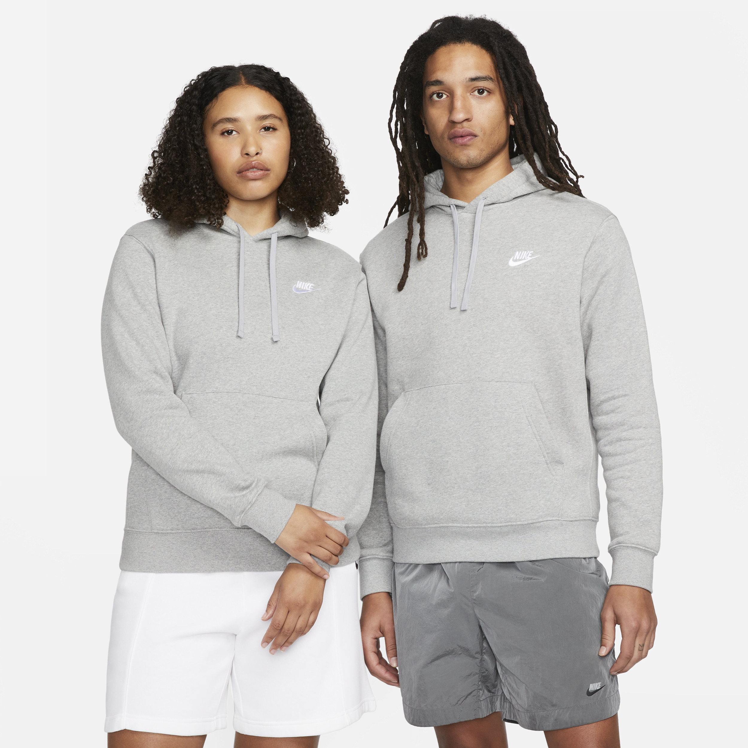 Nike Sportswear Club Fleece-pulloverhættetrøje - grå