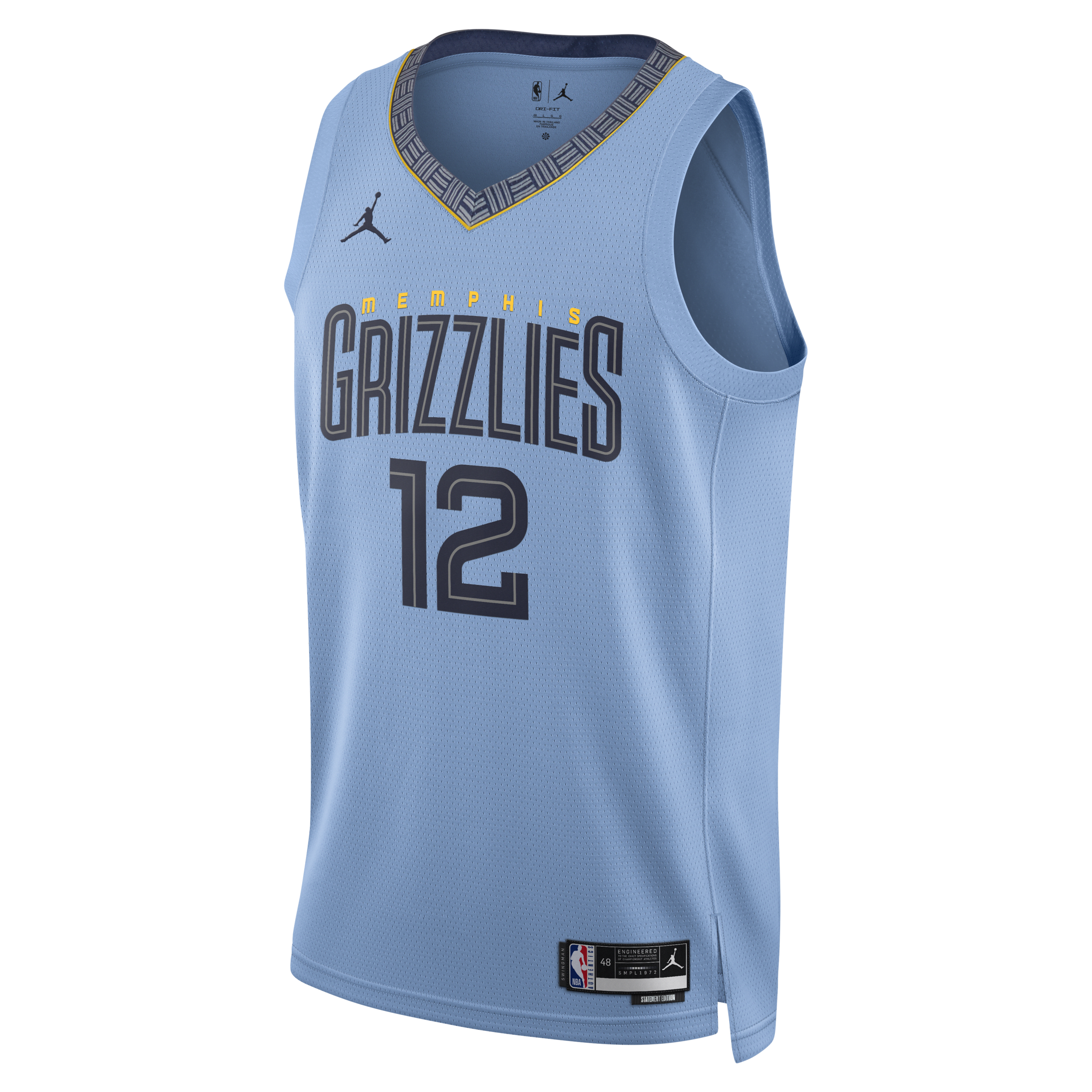 Nike Memphis Grizzlies Statement Edition Swingman Jordan Dri-FIT NBA jersey voor heren - Blauw