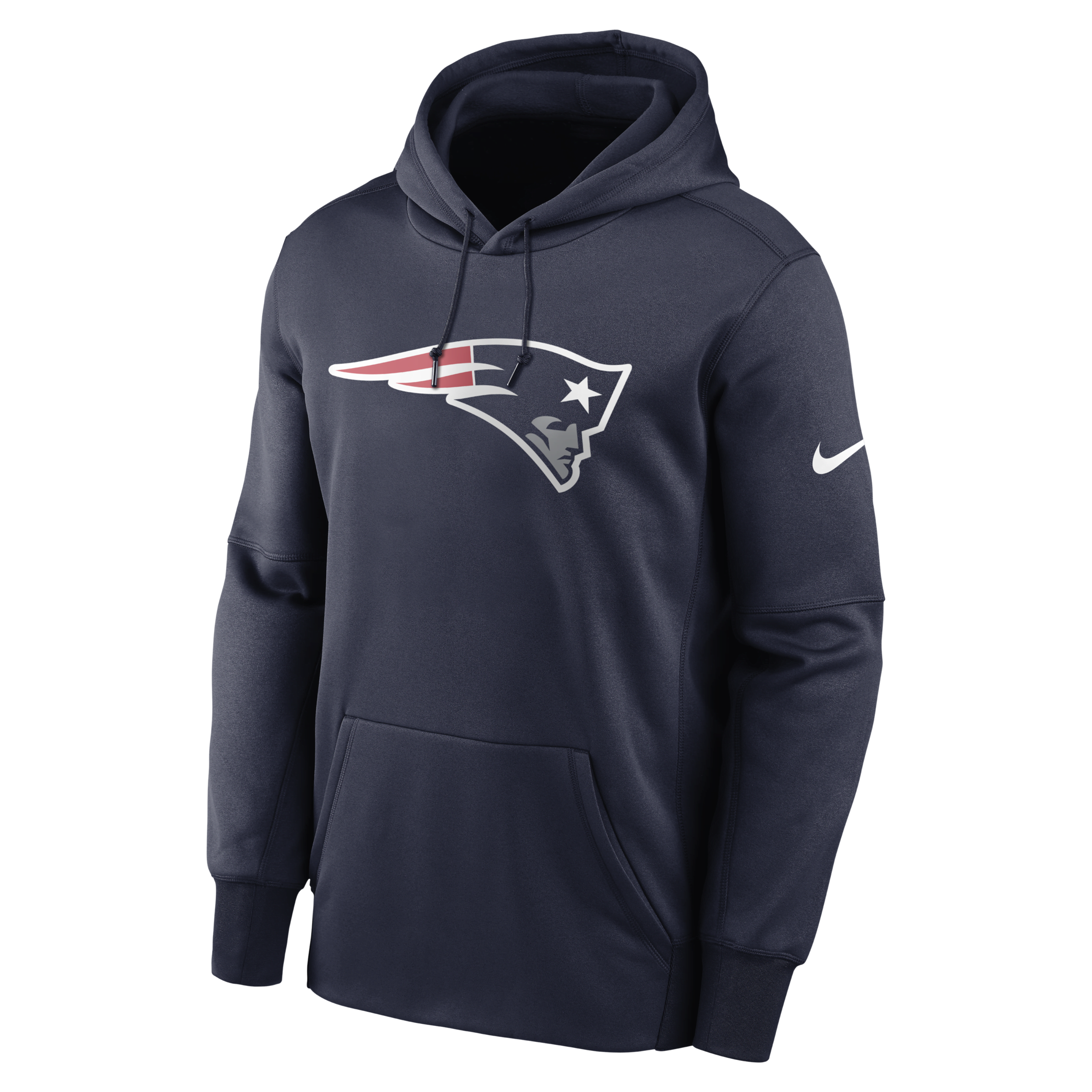 Felpa pullover con cappuccio Nike Therma Prime Logo (NFL New England Patriots) - Uomo - Blu