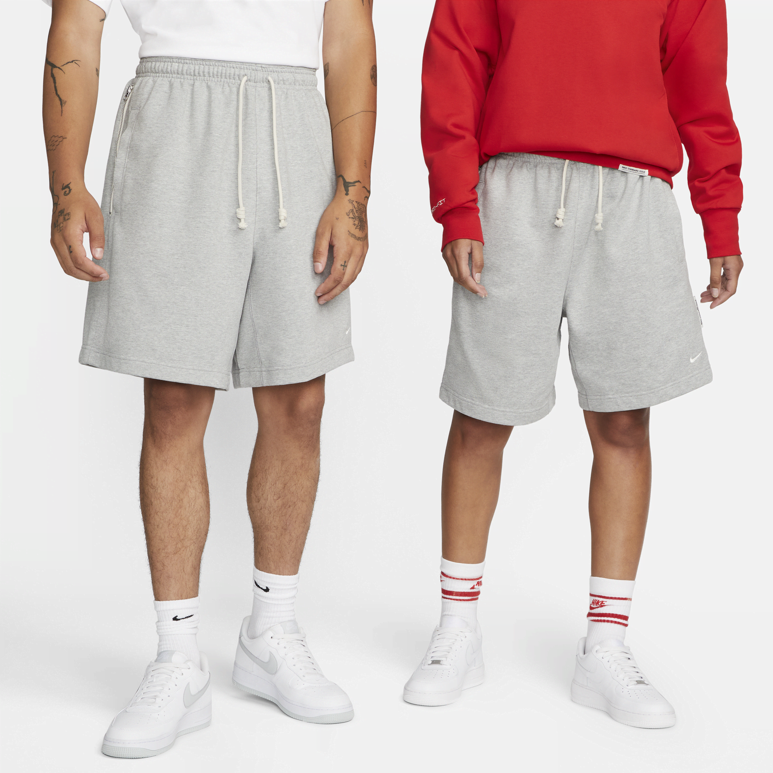 Nike Standard Issue Dri-FIT-hættetrøje (20 cm) til mænd basketballshorts - grå
