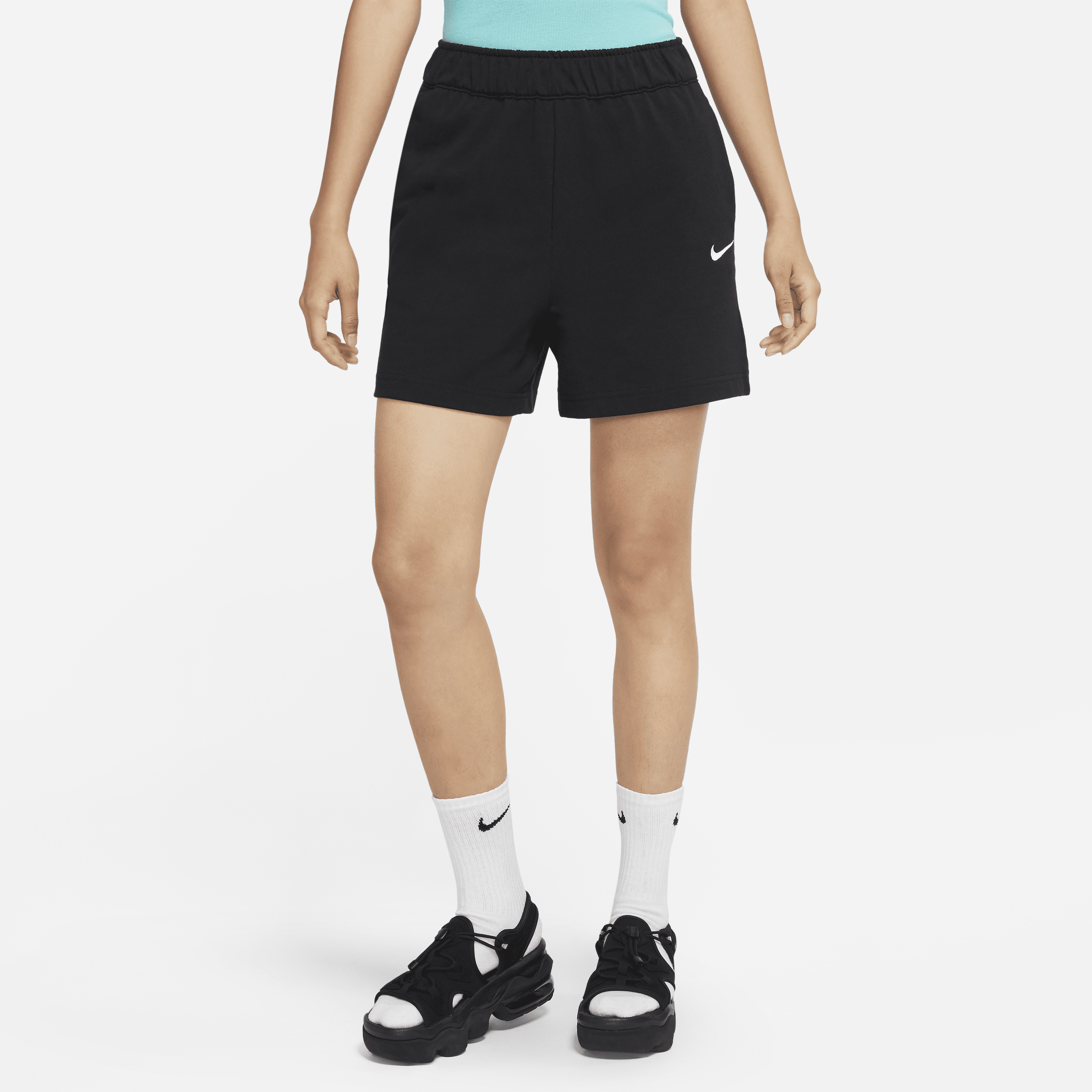 【ナイキ(NIKE)公式ストア】ナイキ スポーツウェア ウィメンズ ジャージー ショートパンツ DM6729-010 ブラック 【ナイキ(NIKE)公式ストア】ナイキ スポーツウェア ウィメンズ ジャージー ショートパンツ DM6729-010 ブラック