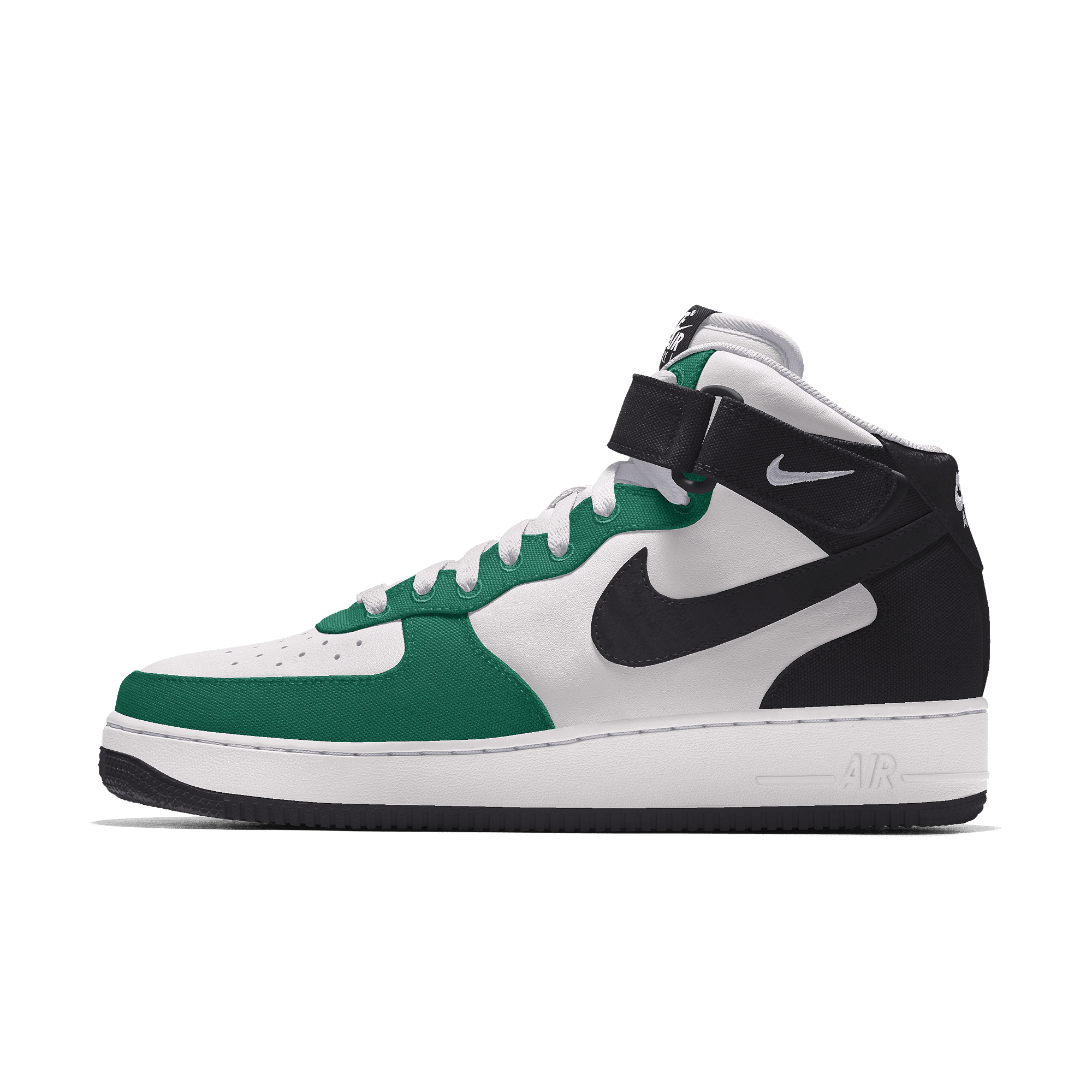 Custom Nike Air Force 1 Mid By You-sko til mænd - grøn