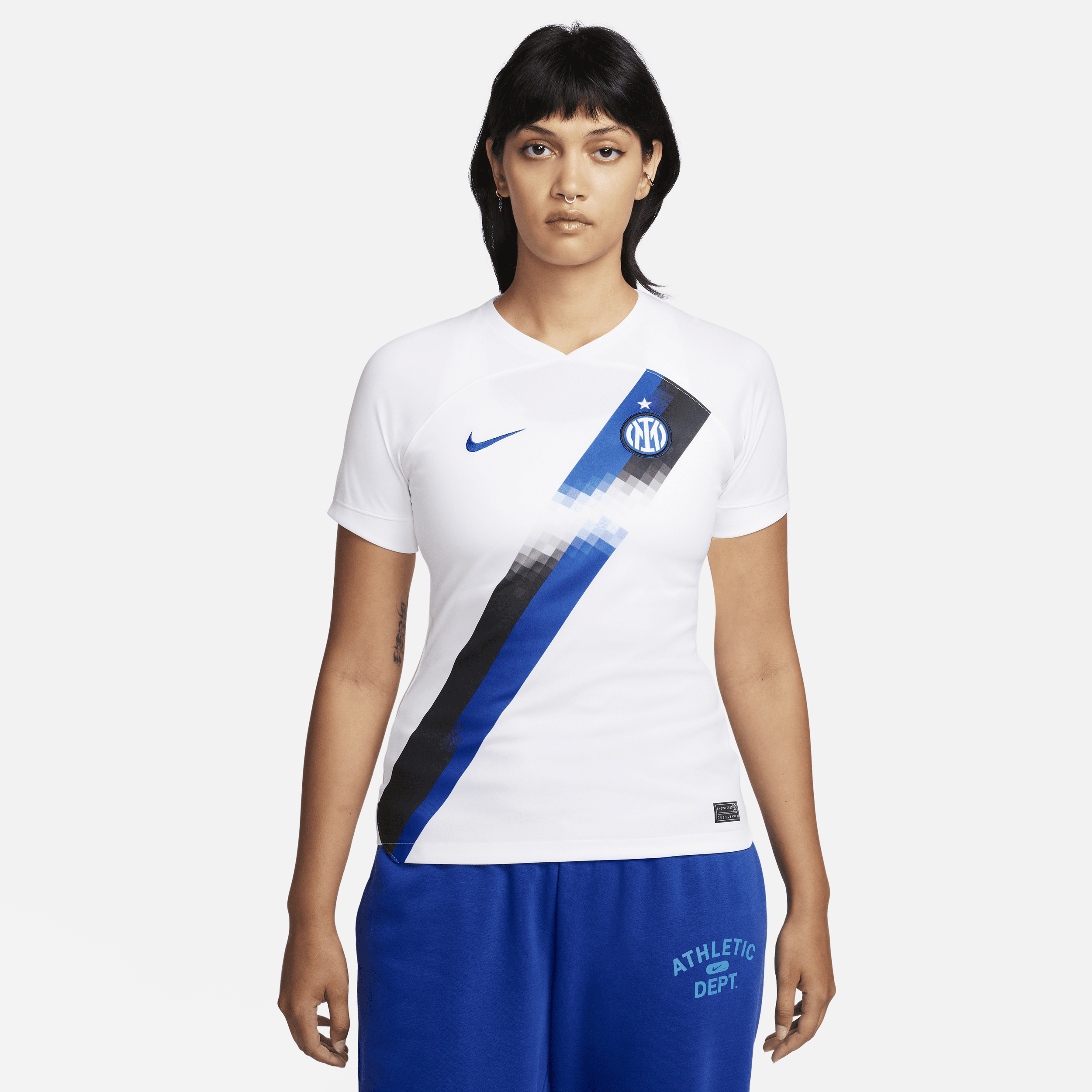 Segunda equipación Stadium Inter de Milán 2023/24 Camiseta de fútbol Nike Dri-FIT - Mujer - Blanco