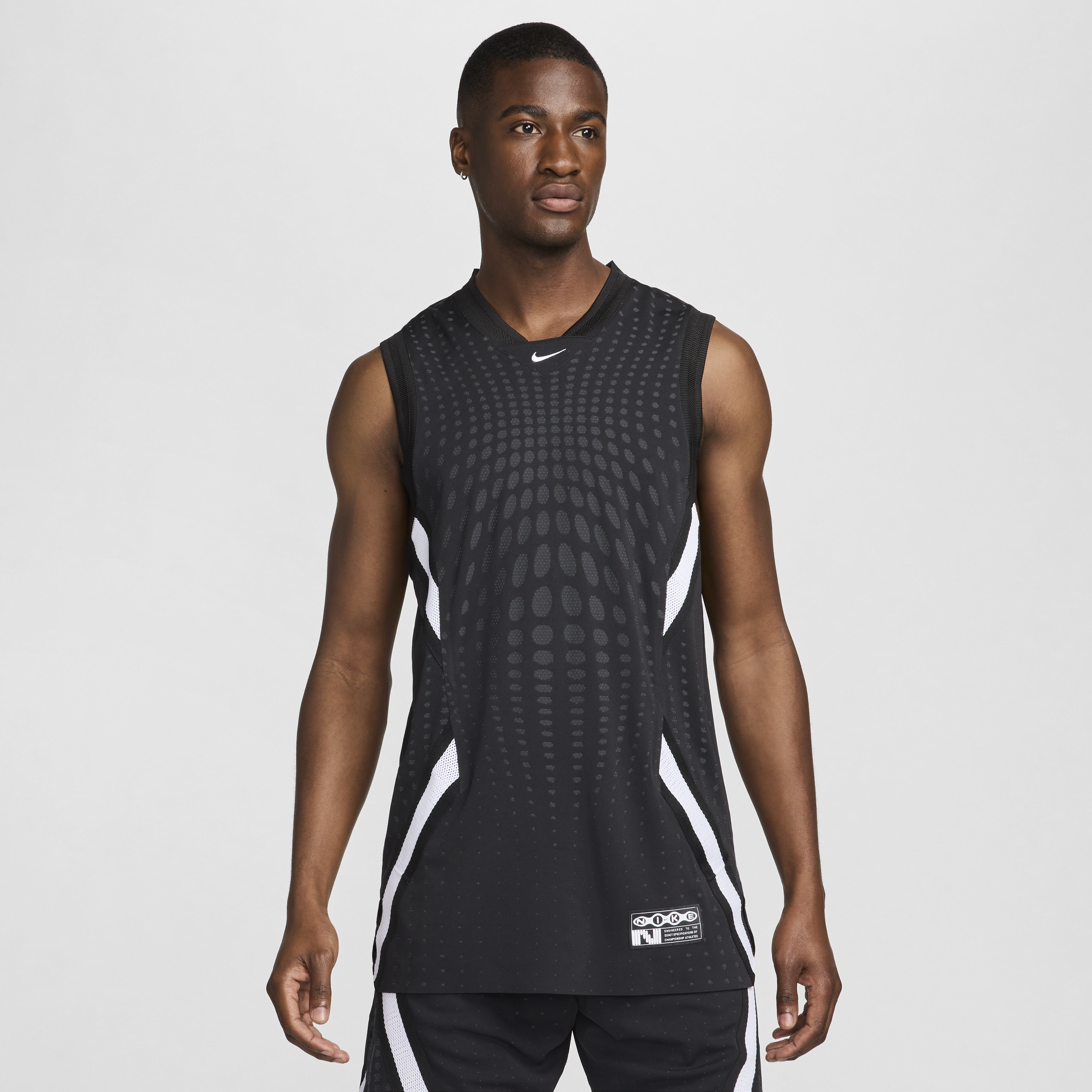 Nike Dri-FIT ADV basketbaljersey voor heren - Zwart