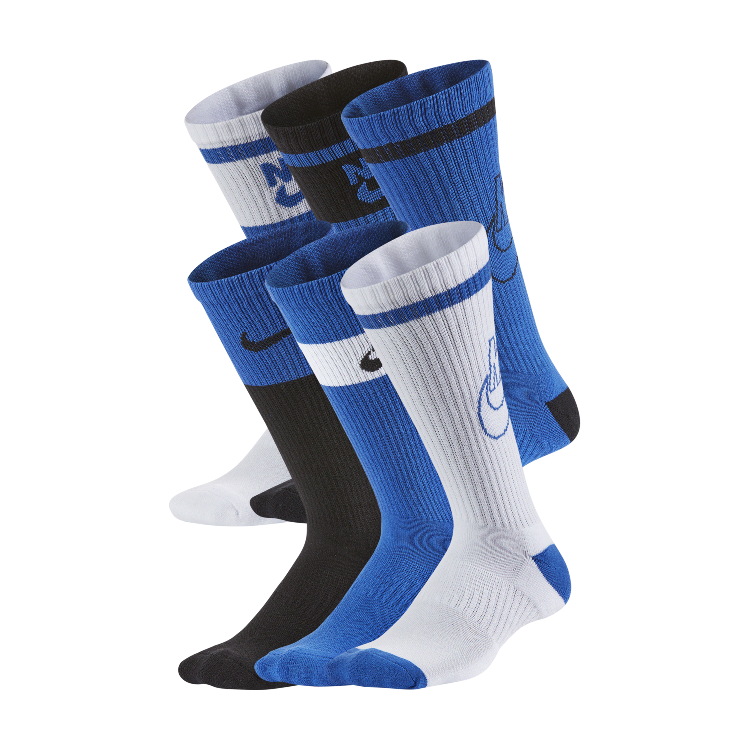 【ナイキ(NIKE)公式ストア】ナイキ エブリデイ キッズ クッションド クルー ソックス (6足) CK7302-903 マルチカラー 【ナイキ(NIKE)公式ストア】ナイキ エブリデイ キッズ クッションド クルー ソックス (6足) CK7302-903 マルチカラー