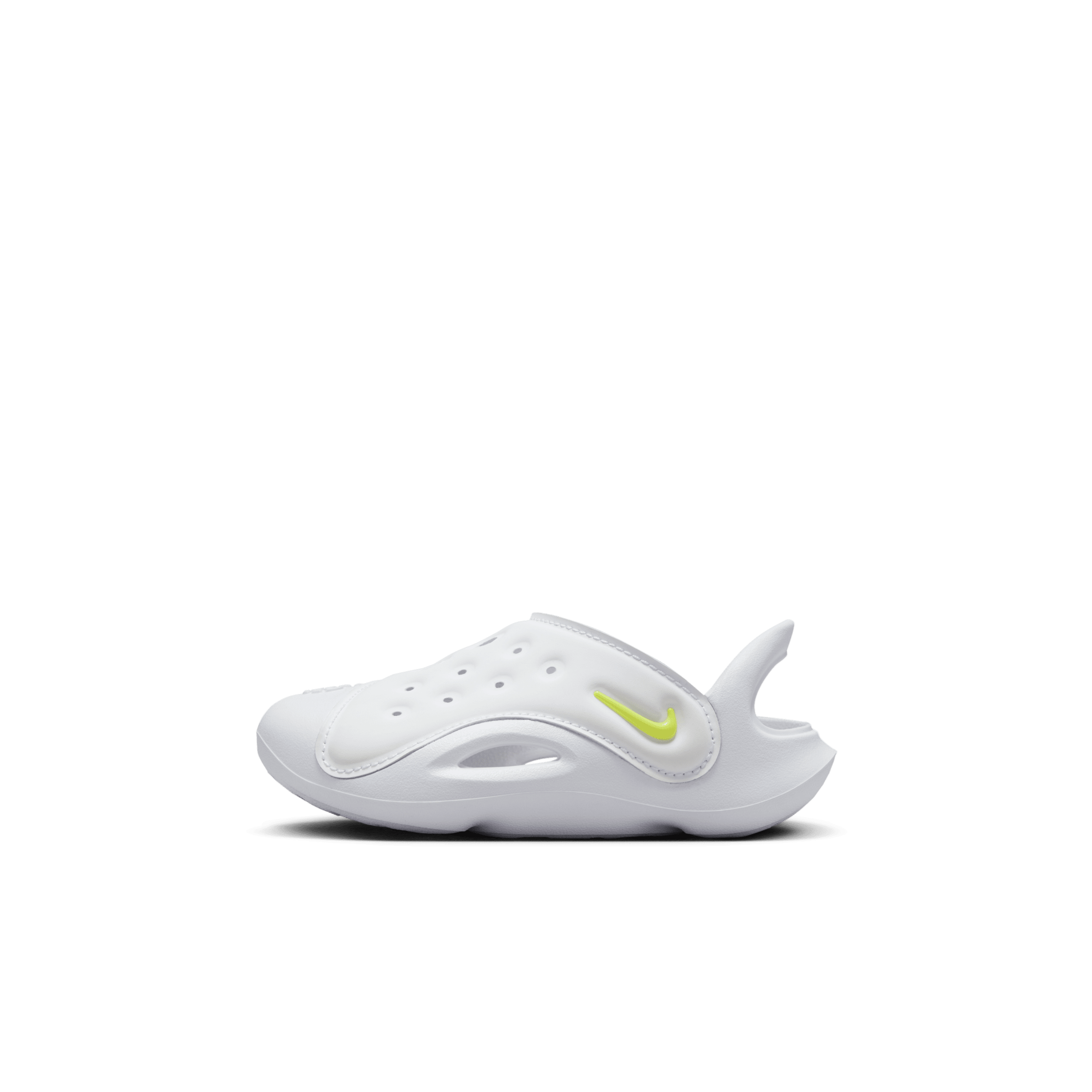 Nike Aqua Swoosh-sandaler til babyer/småbørn - hvid