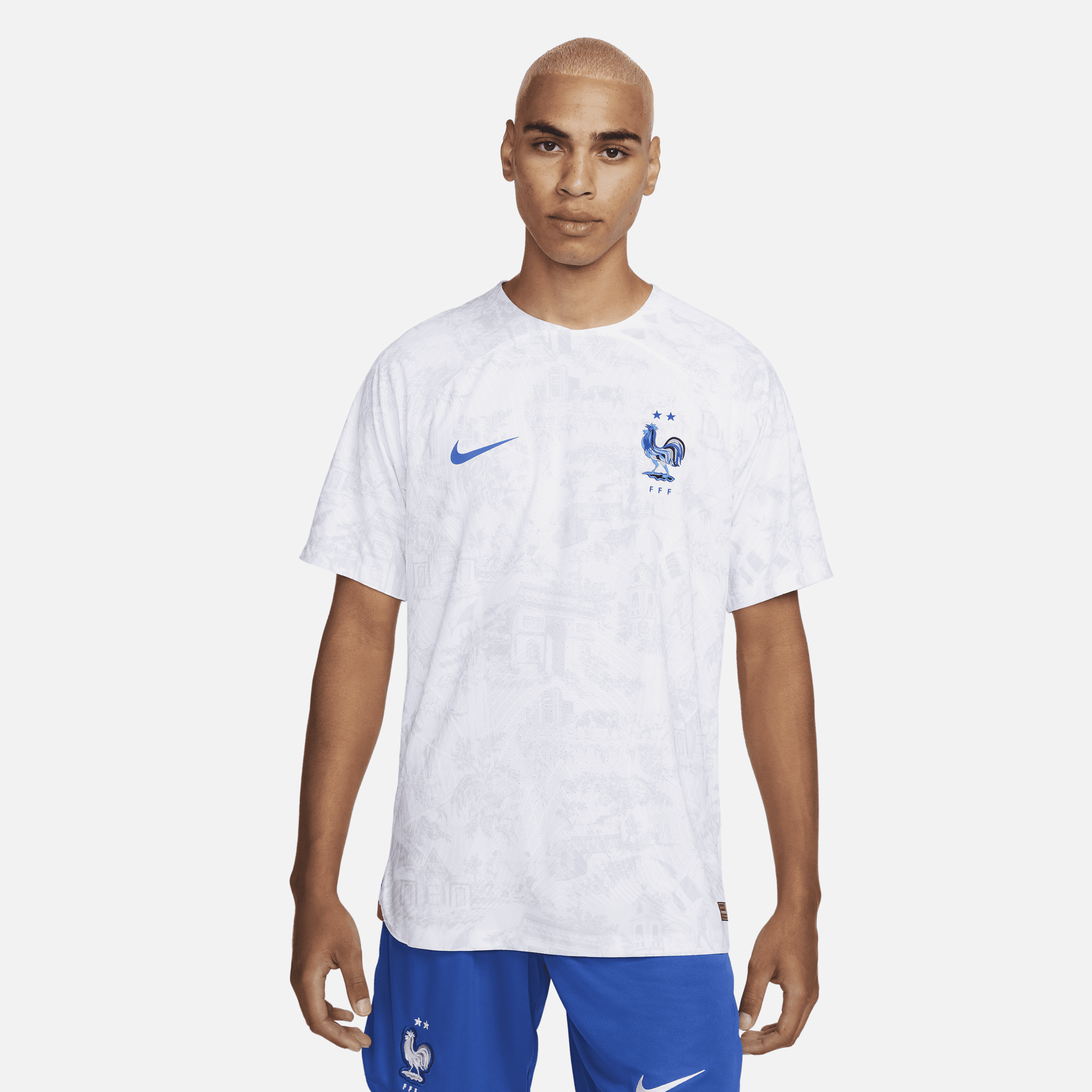 FFF 2022/23 Match Away Nike Dri-FIT ADV-fodboldtrøje til mænd - hvid