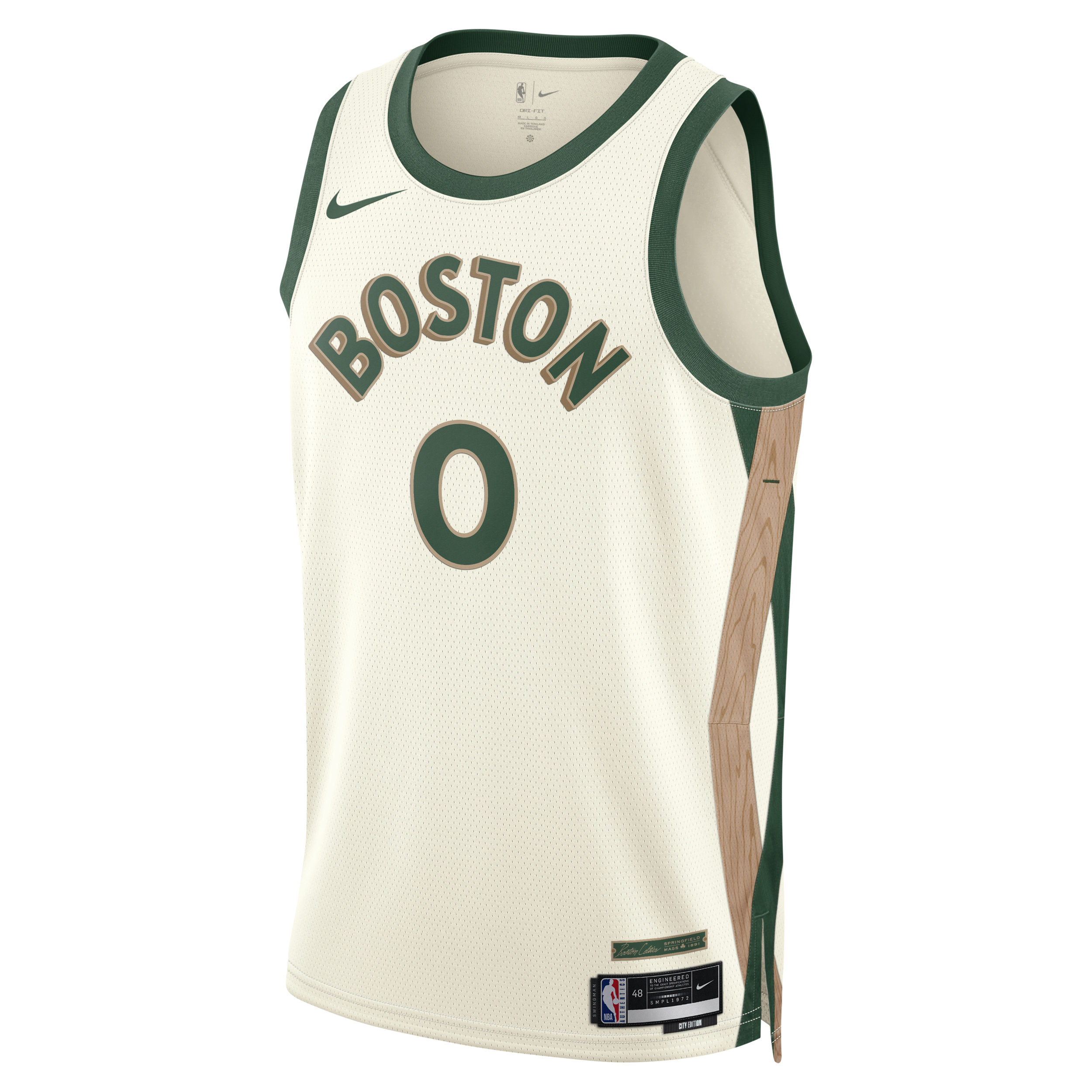 Jayson Tatum Boston Celtics City Edition 2023/24 Nike Dri-FIT NBA Swingman-trøje til mænd - hvid