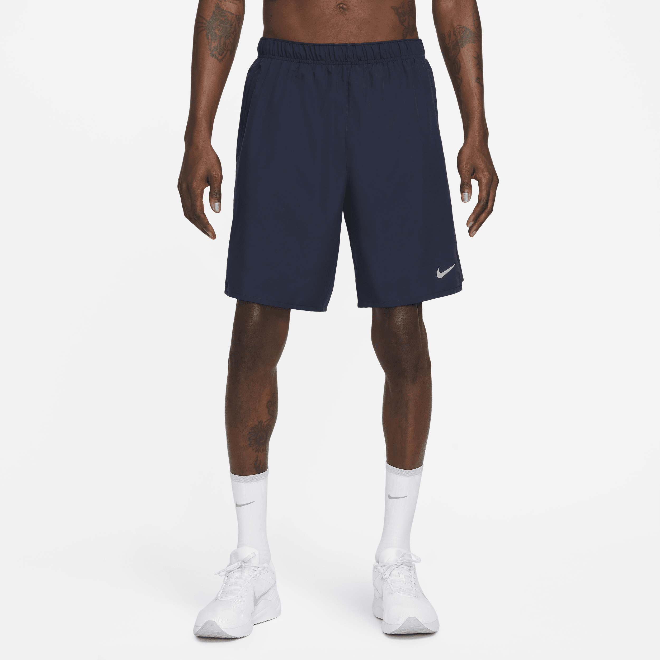 Alsidige Nike Challenger Dri-FIT-shorts (23 cm) uden for til mænd - blå