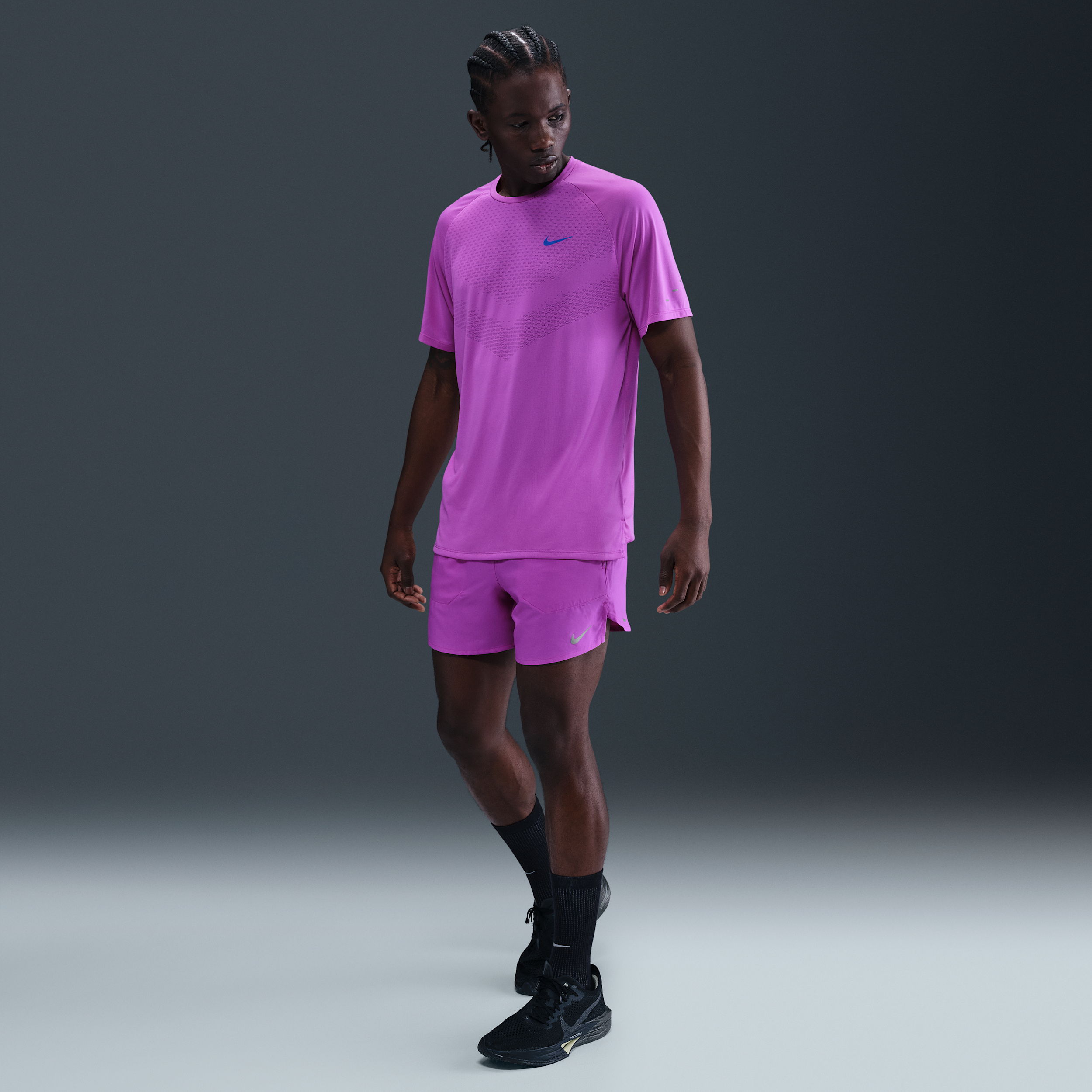 Shorts da running 13 cm con slip foderati Dri-FIT Nike Stride – Uomo - Viola