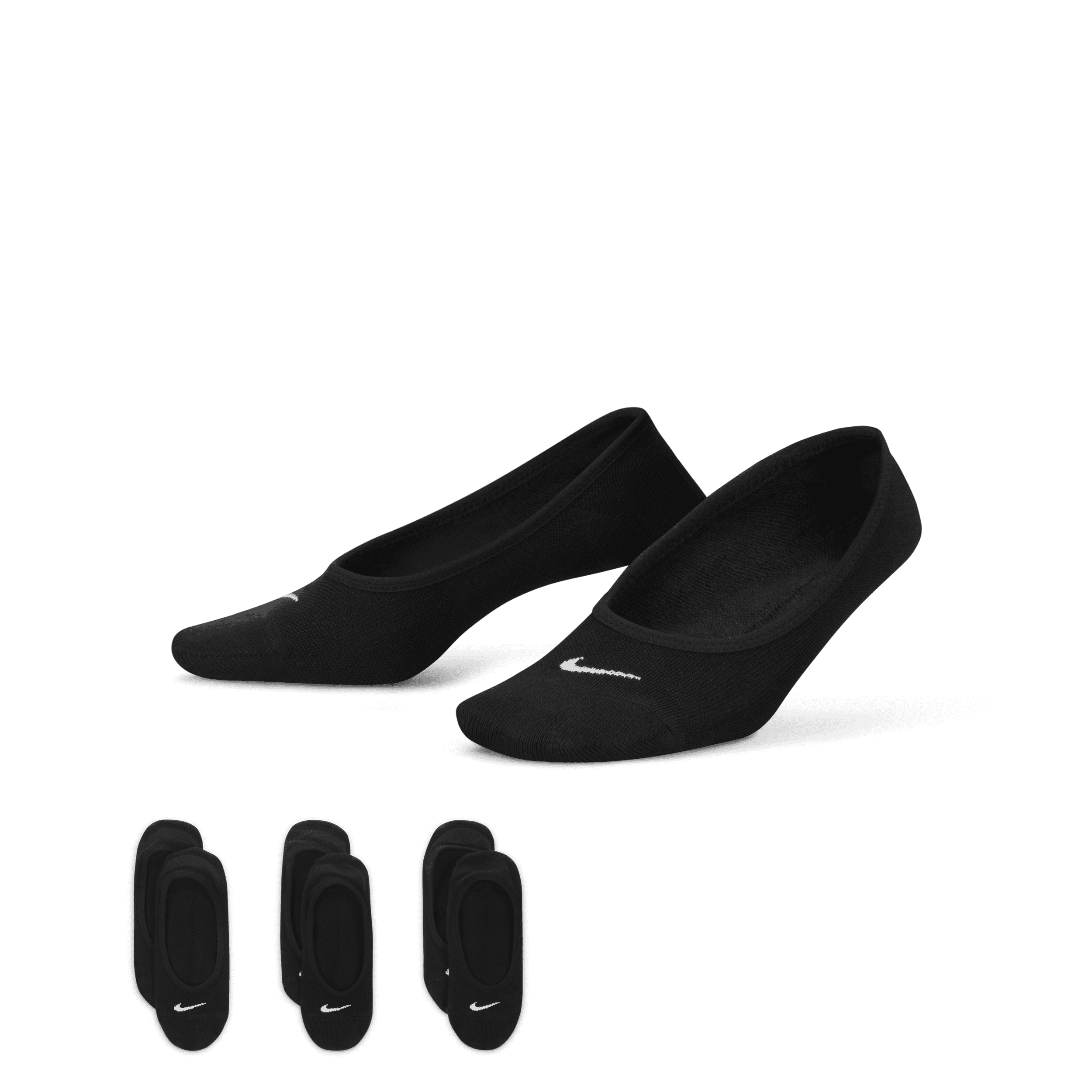 Salvapiedi da training Nike Everyday Lightweight (3 paia) - Donna - Nero