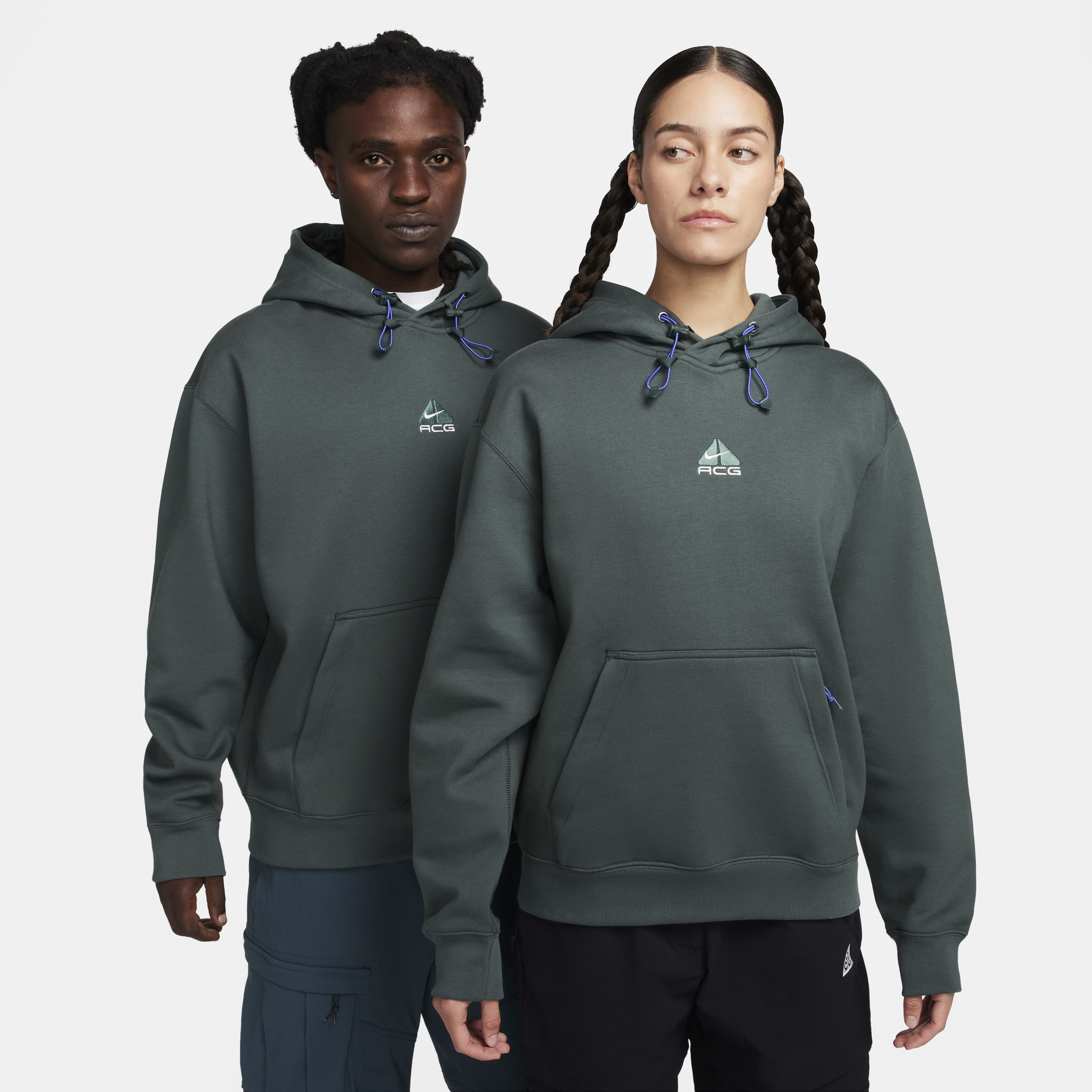 Nike ACG Therma-FIT-pullover-hættetrøje i fleece - grøn