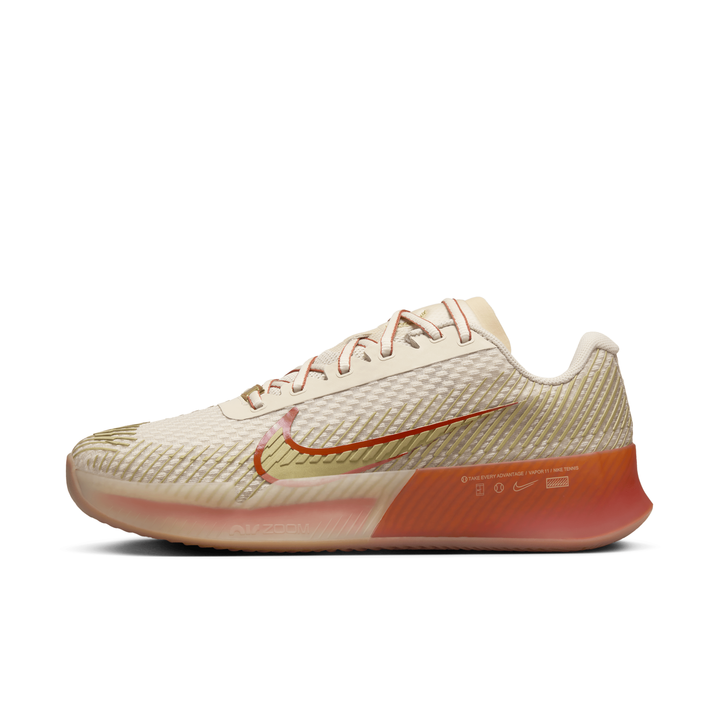 NikeCourt Air Zoom Vapor 11 Premium tennisschoenen voor dames (gravel) - Bruin