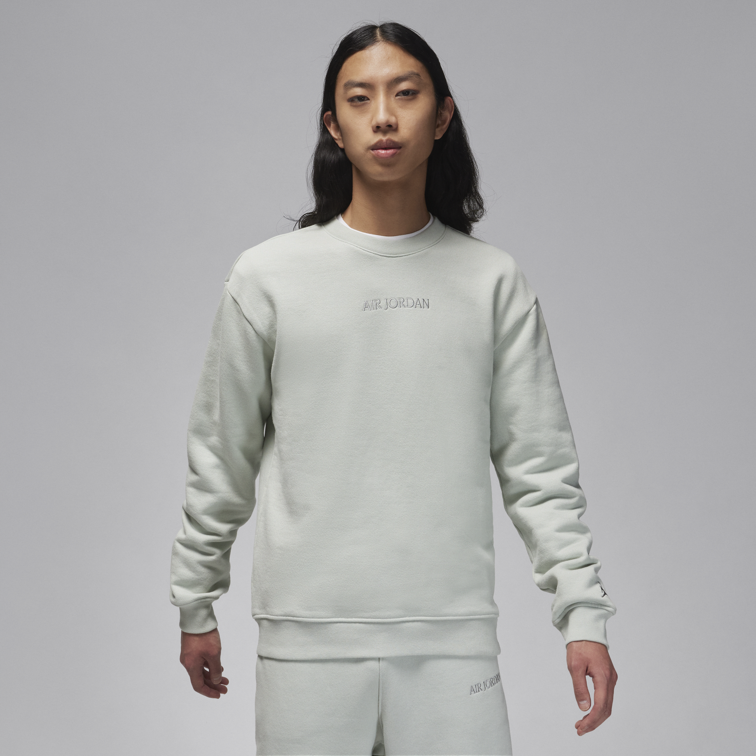 【ナイキ(NIKE)公式ストア】エア ジョーダン ワードマーク メンズ フリース クルーネック スウェットシャツ FJ7789-034 グレー 【ナイキ(NIKE)公式ストア】エア ジョーダン ワードマーク メンズ フリース クルーネック スウェットシャツ FJ7789-034 グレー