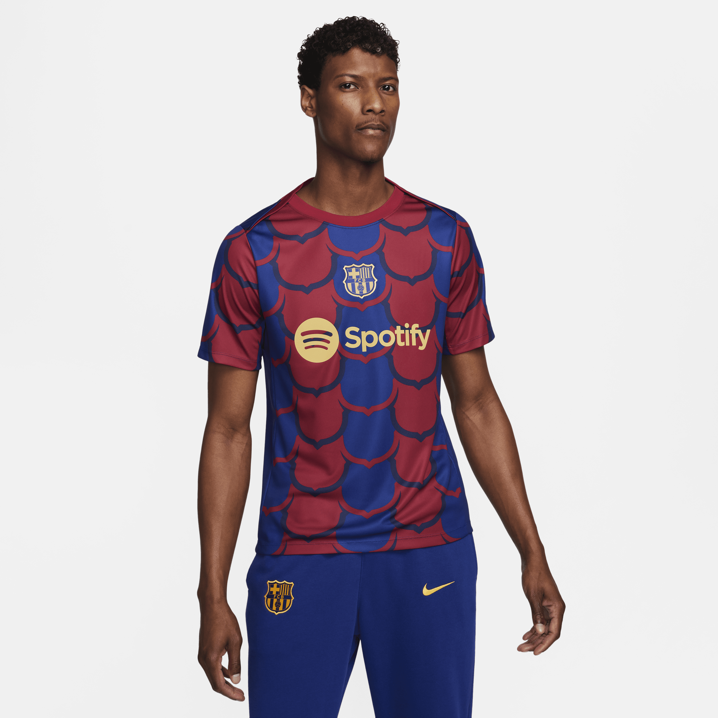 FC Barcelona Academy Pro SE Camiseta de fútbol para antes del partido Nike Dri-FIT - Hombre - Azul