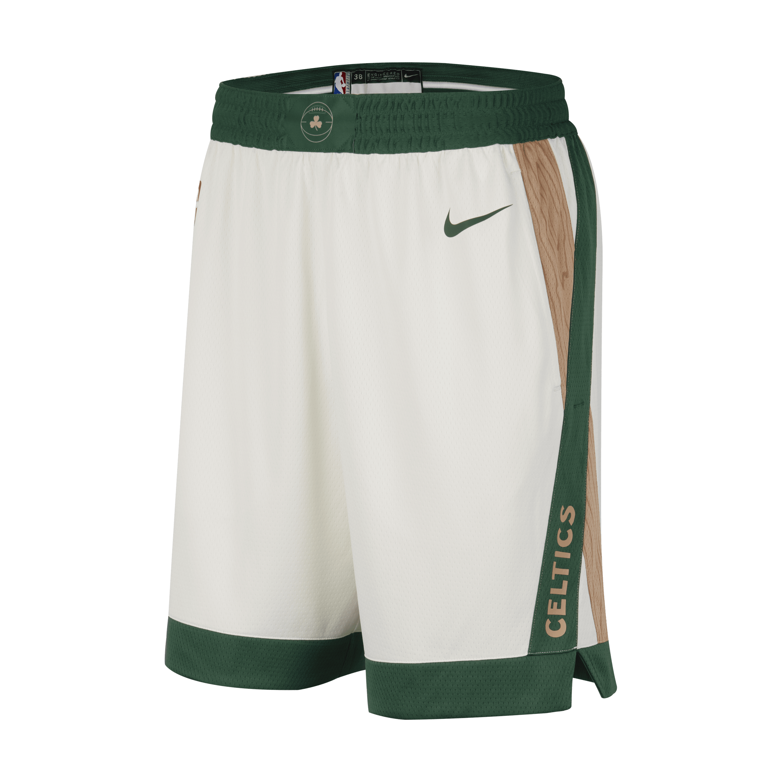 Boston Celtics 2023/24 City Edition Nike Dri-FIT NBA Swingman-shorts til mænd - hvid