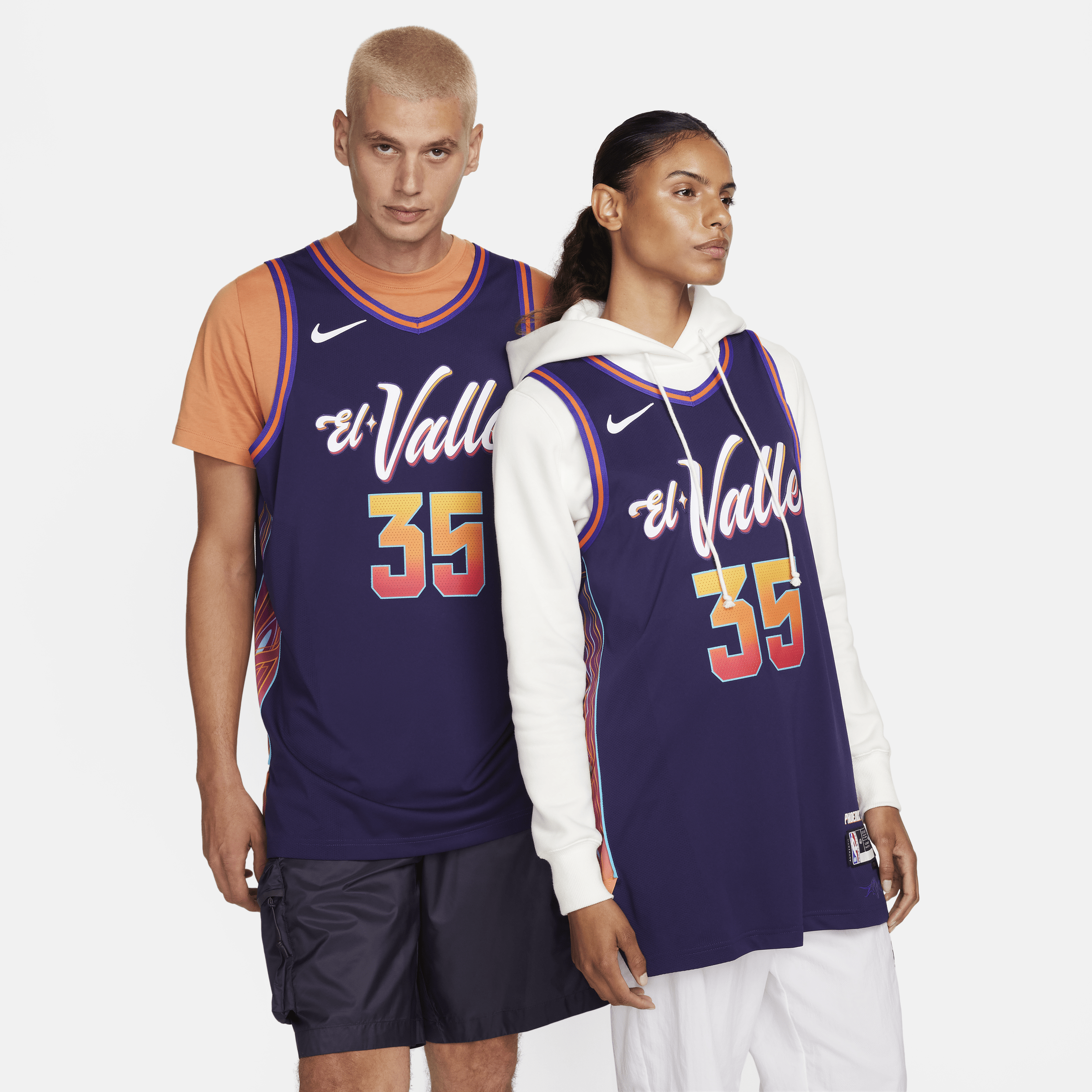 Kevin Durant Phoenix Suns 2023/24 City Edition Nike Dri-FIT ADV NBA Authentic-trøje til mænd - lilla