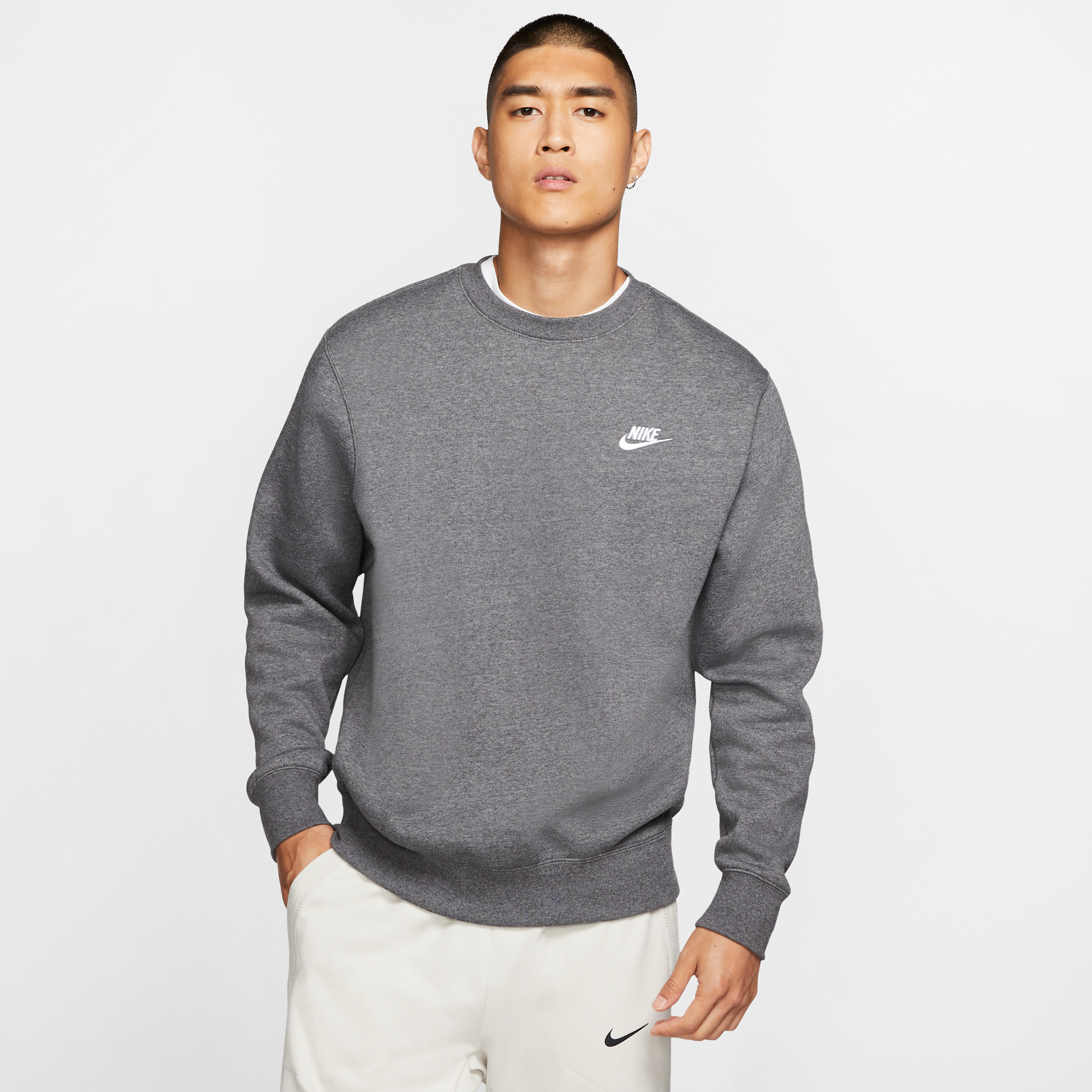 【ナイキ(NIKE)公式ストア】ナイキ スポーツウェア クラブ フリース クルー BV2663-071 グレー 【ナイキ(NIKE)公式ストア】ナイキ スポーツウェア クラブ フリース クルー BV2663-071 グレー