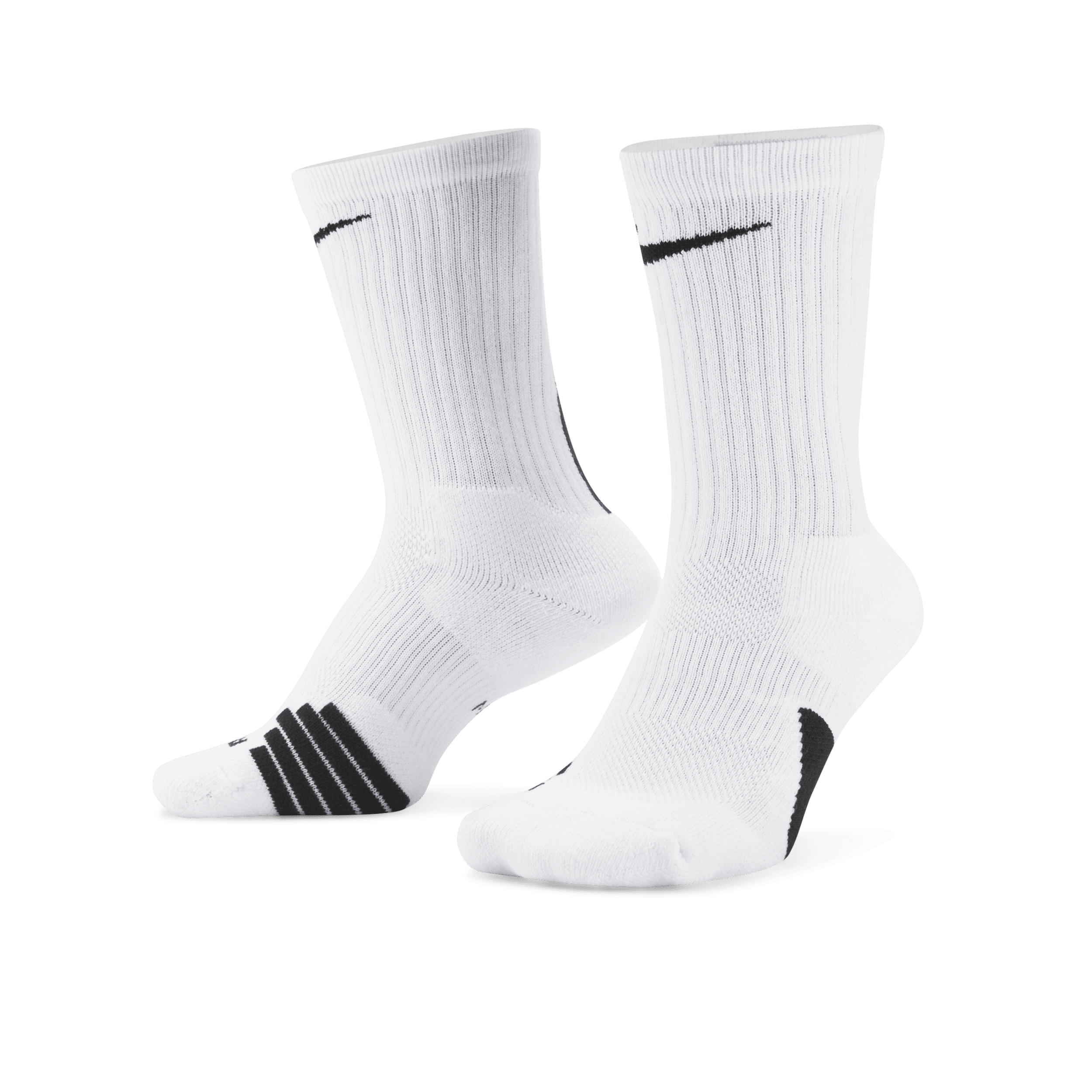 Calze da basket Nike Elite di media lunghezza - Bianco