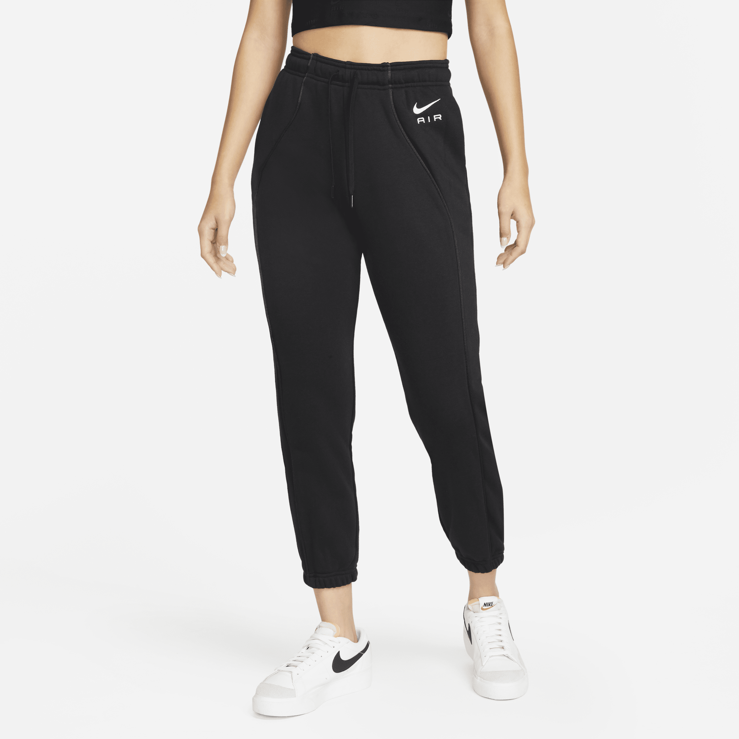 【ナイキ(NIKE)公式ストア】ナイキ エア ウィメンズ ミッドライズ フリース ジョガー DQ6564-010 ブラック 【ナイキ(NIKE)公式ストア】ナイキ エア ウィメンズ ミッドライズ フリース ジョガー DQ6564-010 ブラック