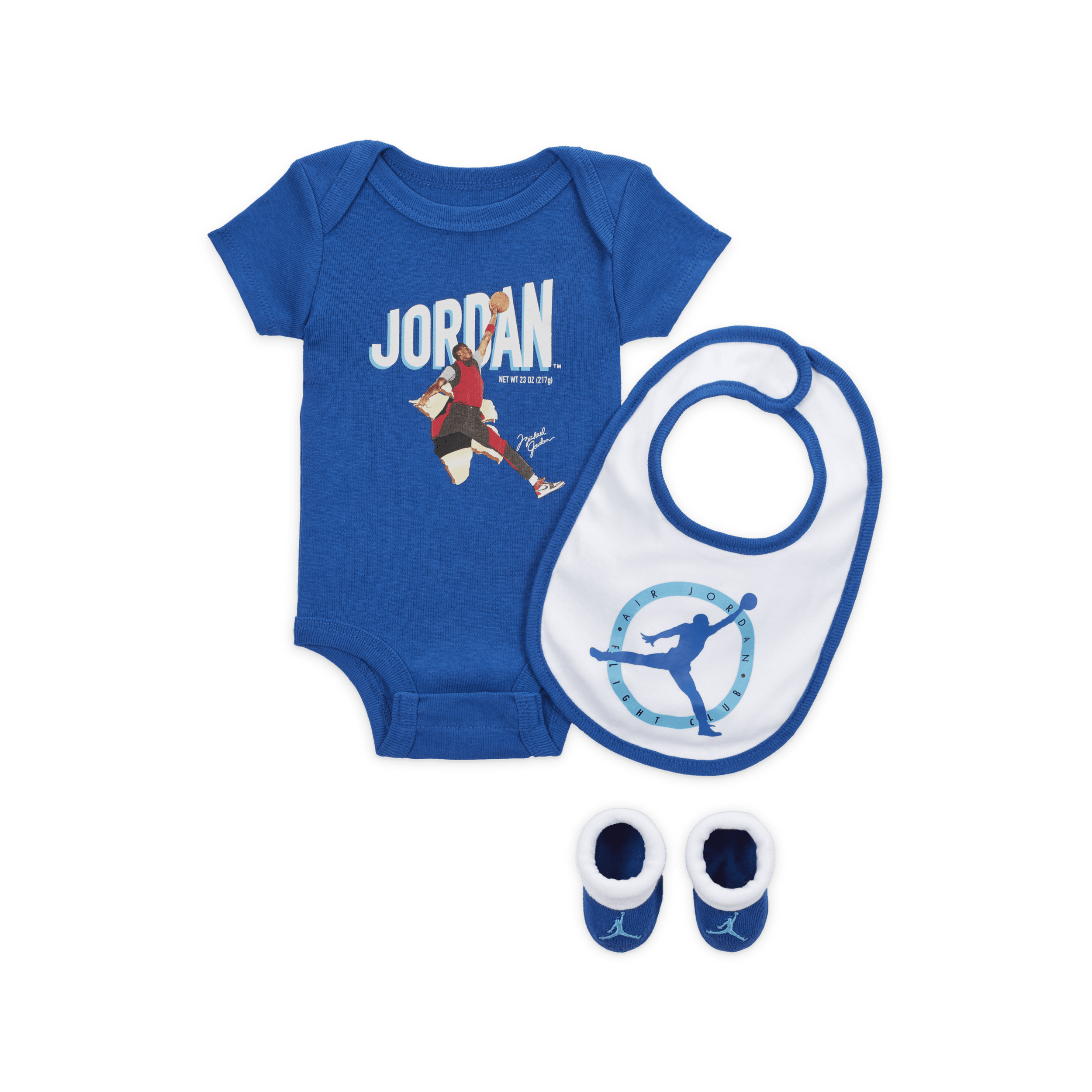 Jordan MVP Bodysuit Box Set-bodysuitsæt til babyer (0-6 mdr.) - blå