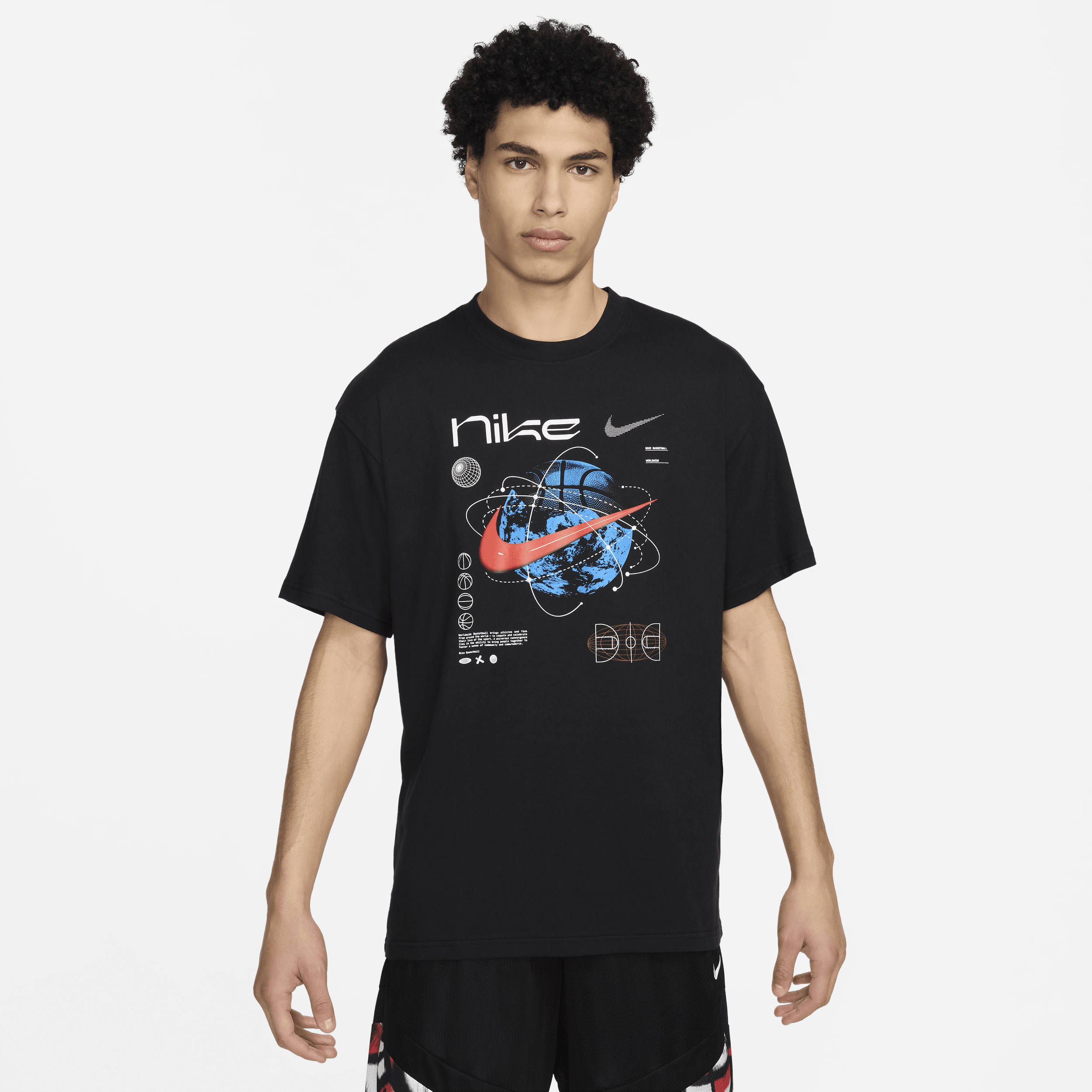 T-shirt da basket Max90 Nike – Uomo - Nero