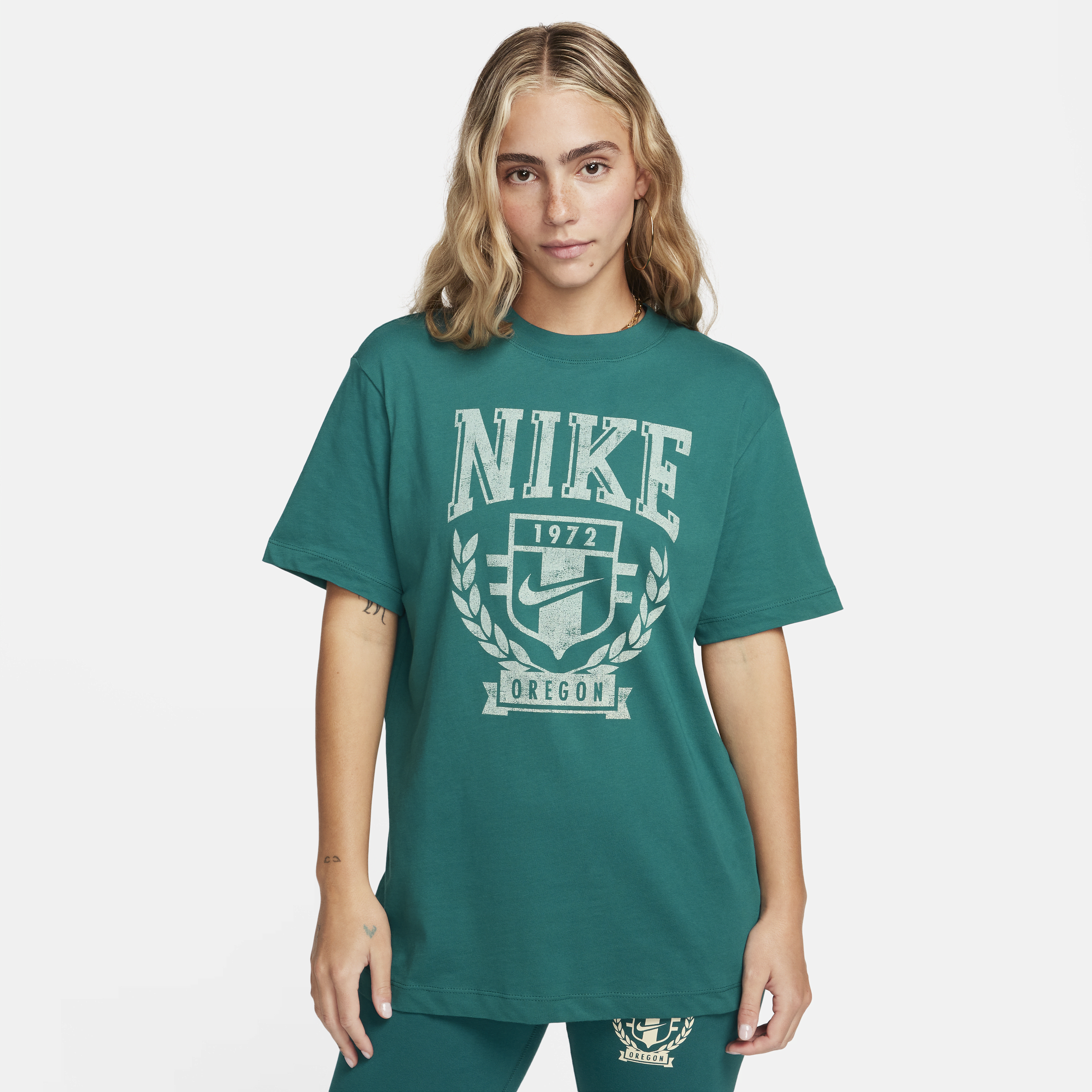 Nike Sportswear-T-shirt til kvinder - grøn