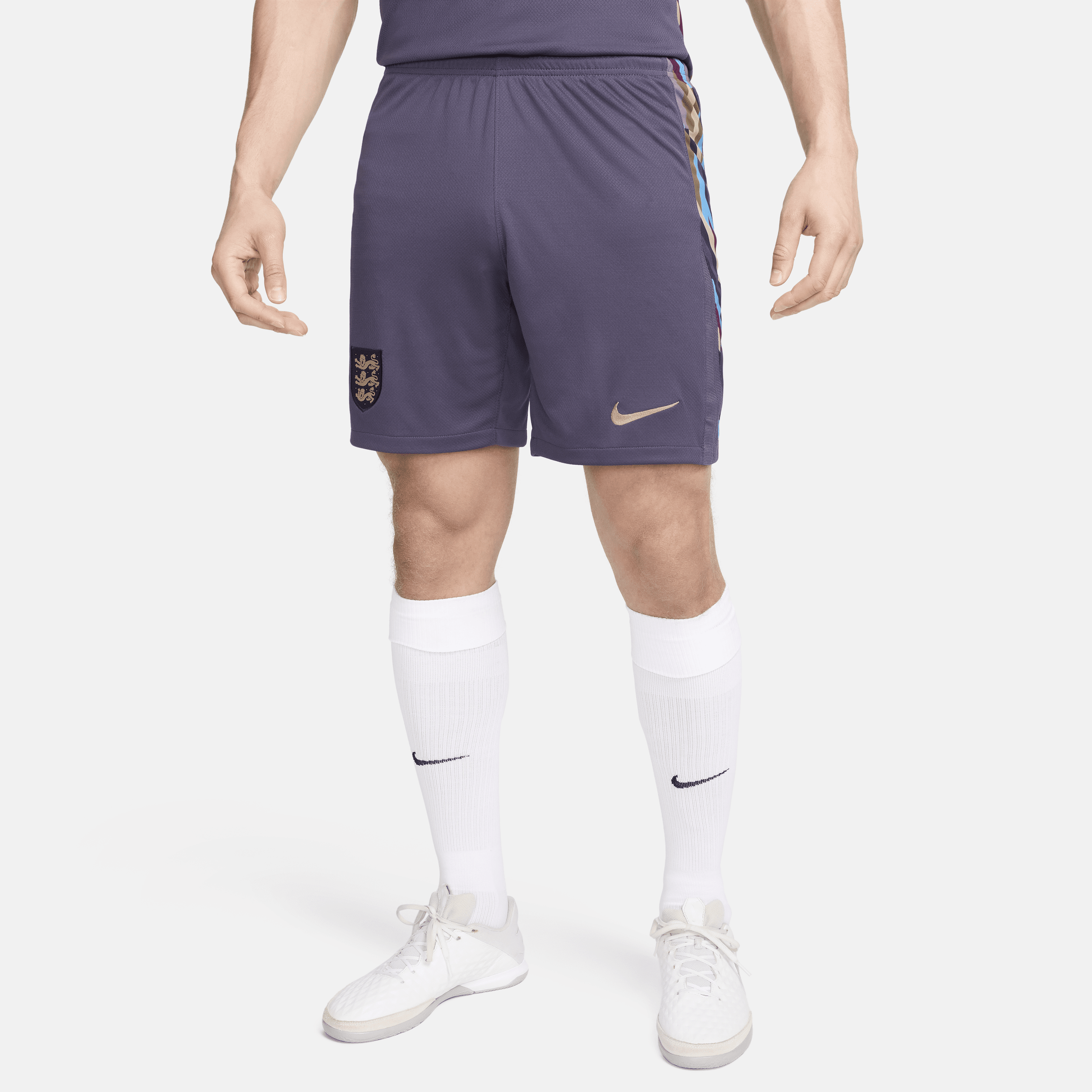 Shorts da calcio replica Nike Dri-FIT Inghilterra 2024 Stadium da uomo – Away - Viola