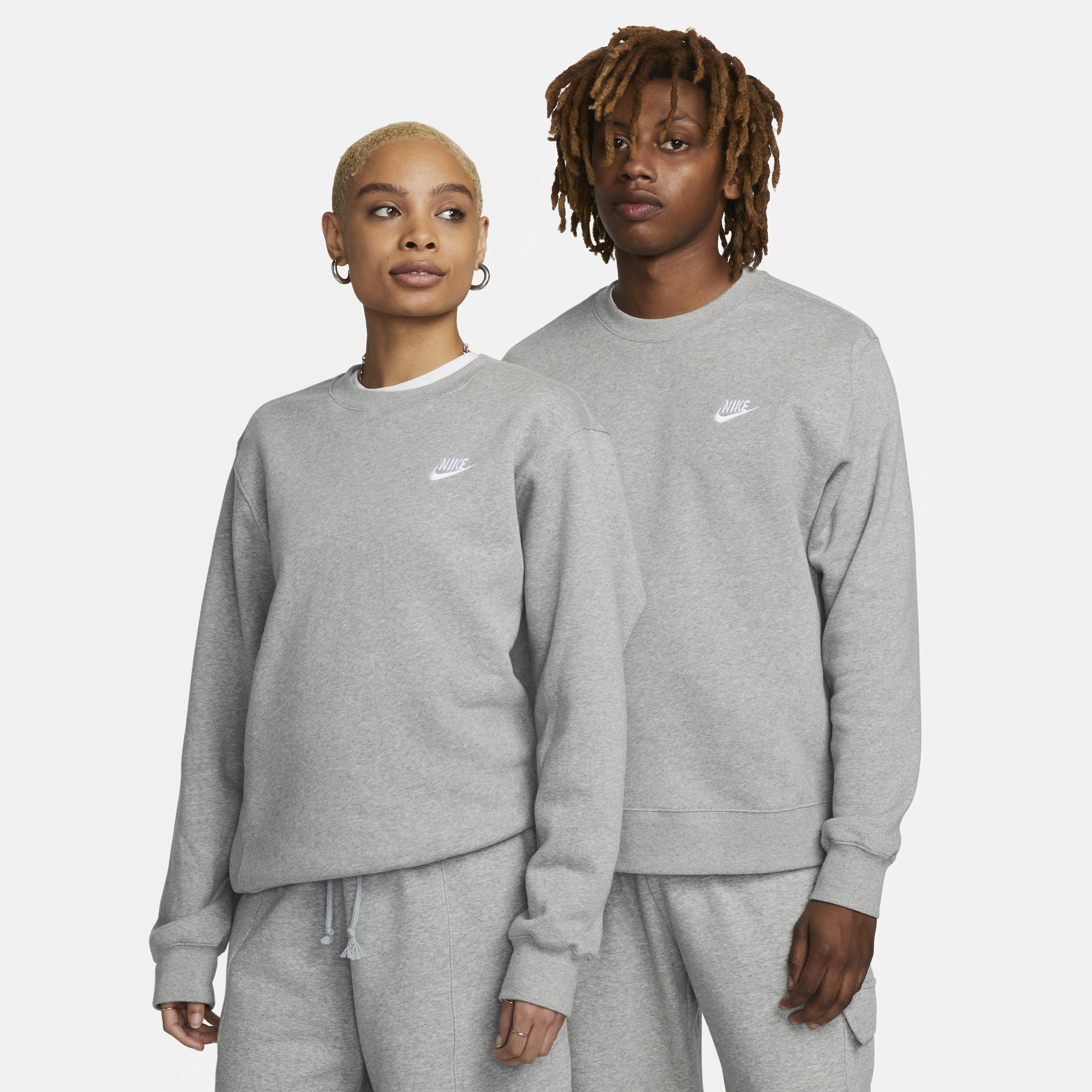 Nike Sportswear Club Fleece-crewtrøje til mænd - grå