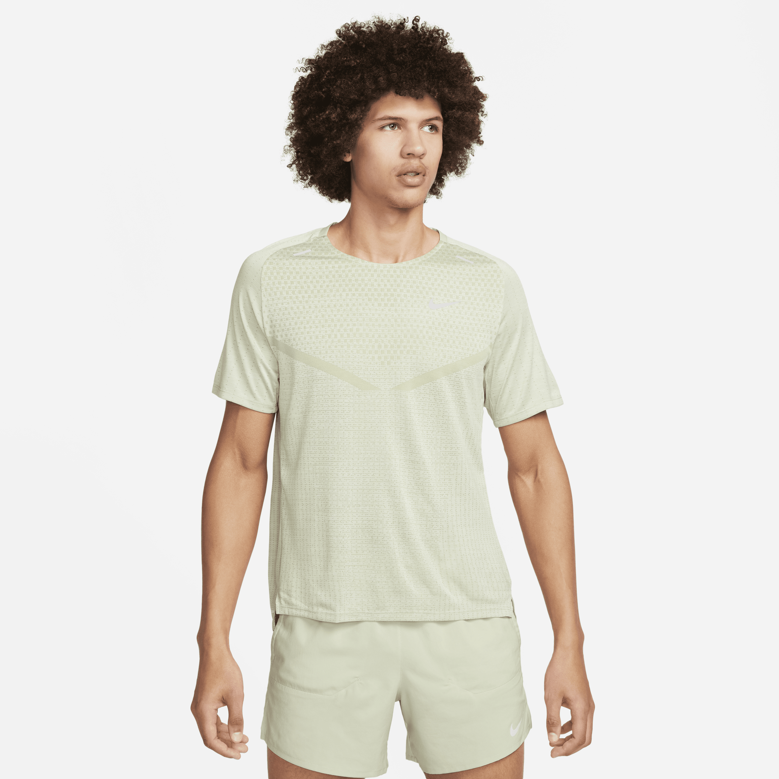 Nike TechKnit Camiseta de running Dri-FIT ADV de manga corta - Hombre - Verde