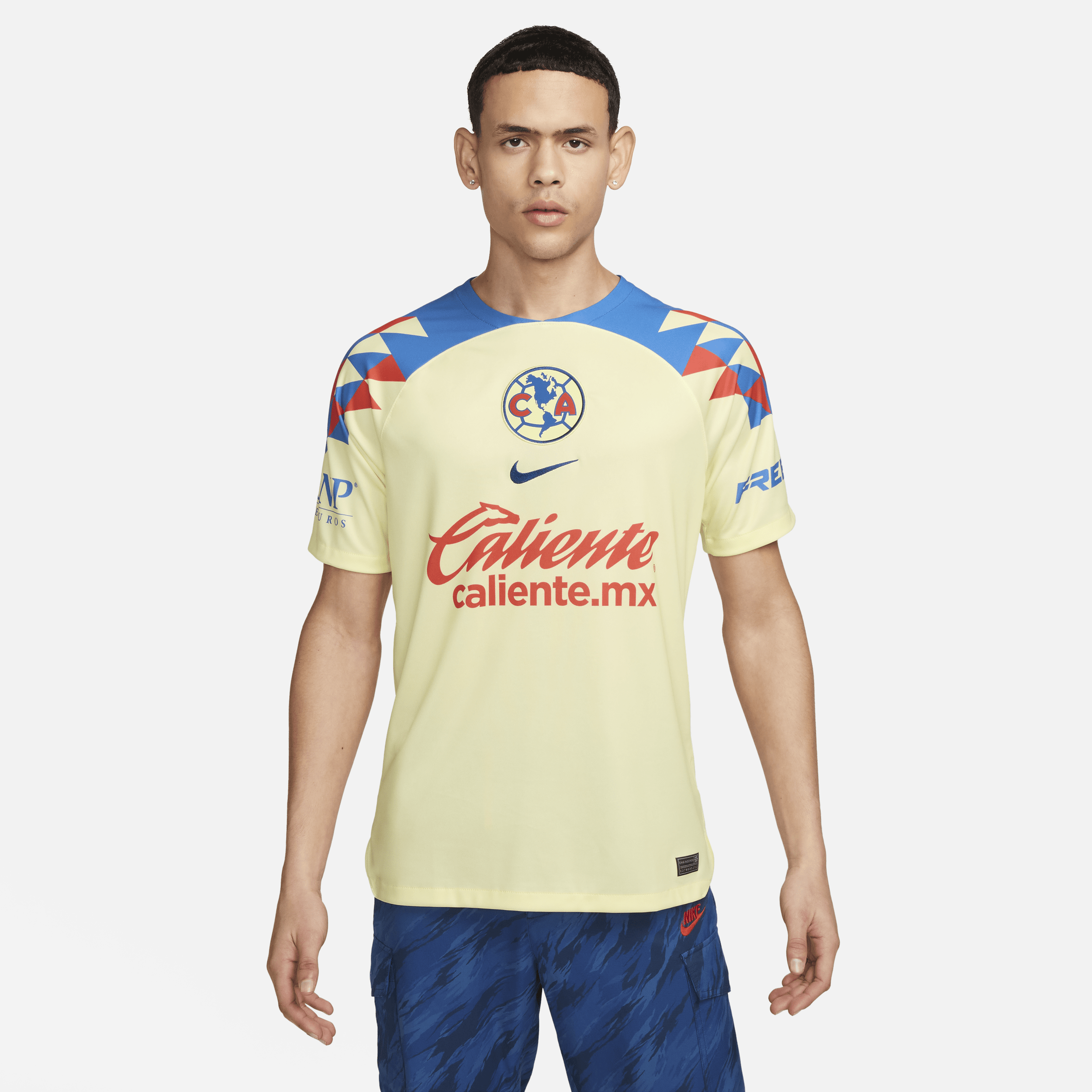 Club America 2023/24 Stadium Home-Nike Dri-FIT-fodboldtrøje til mænd - gul