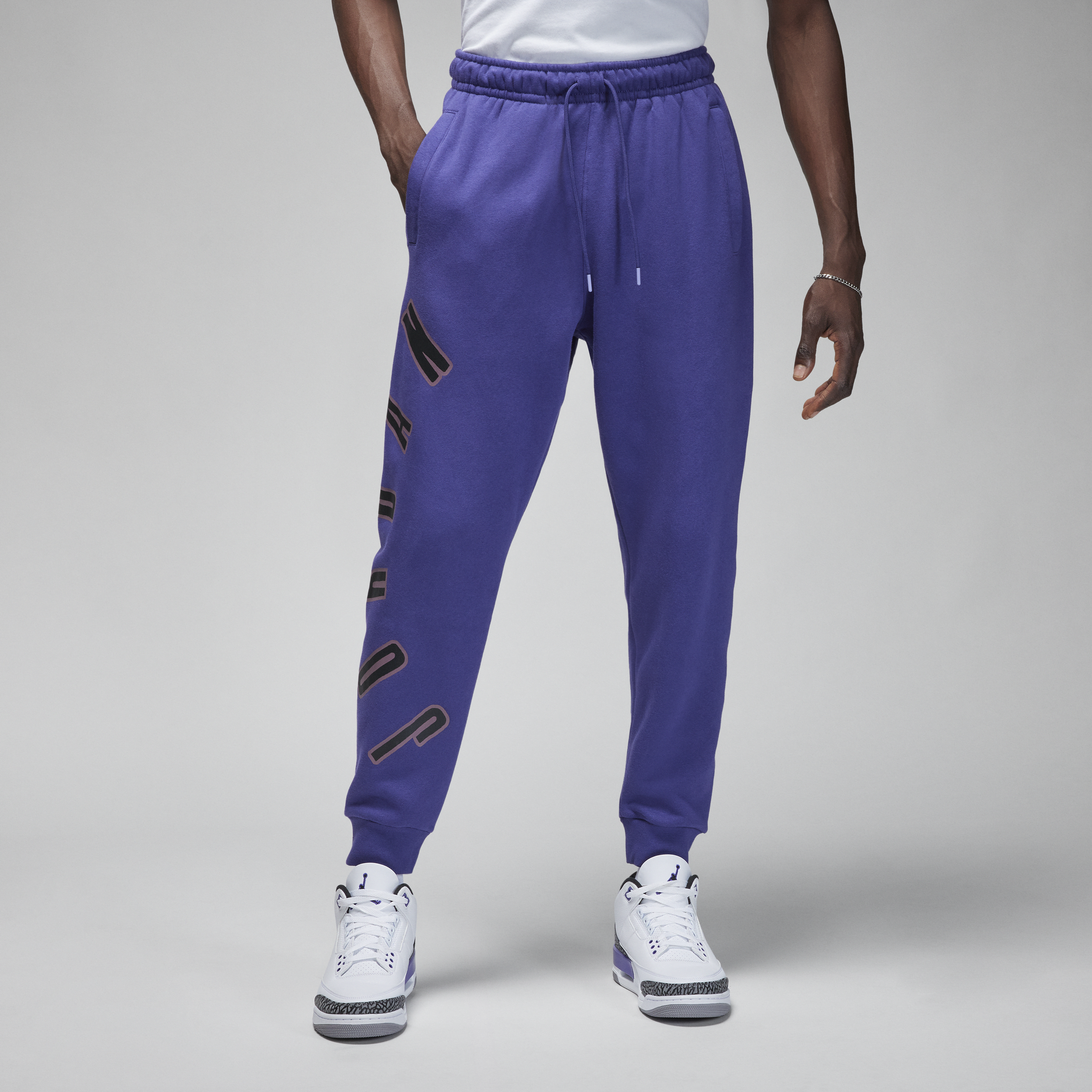 Nike Pantaloni in fleece Jordan Flight MVP – Uomo - Viola