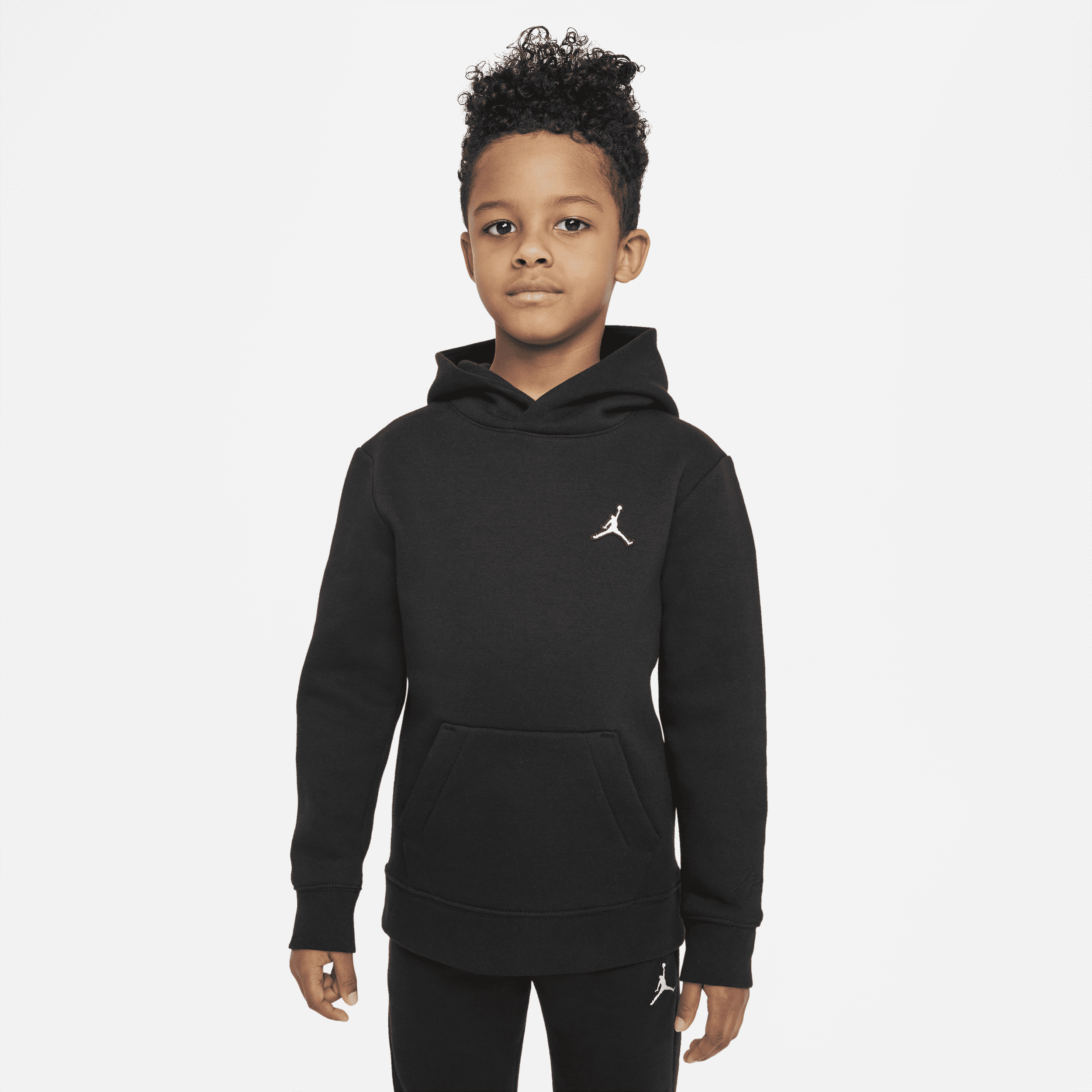 Jordan-pullover-hættetrøje til mindre børn - sort