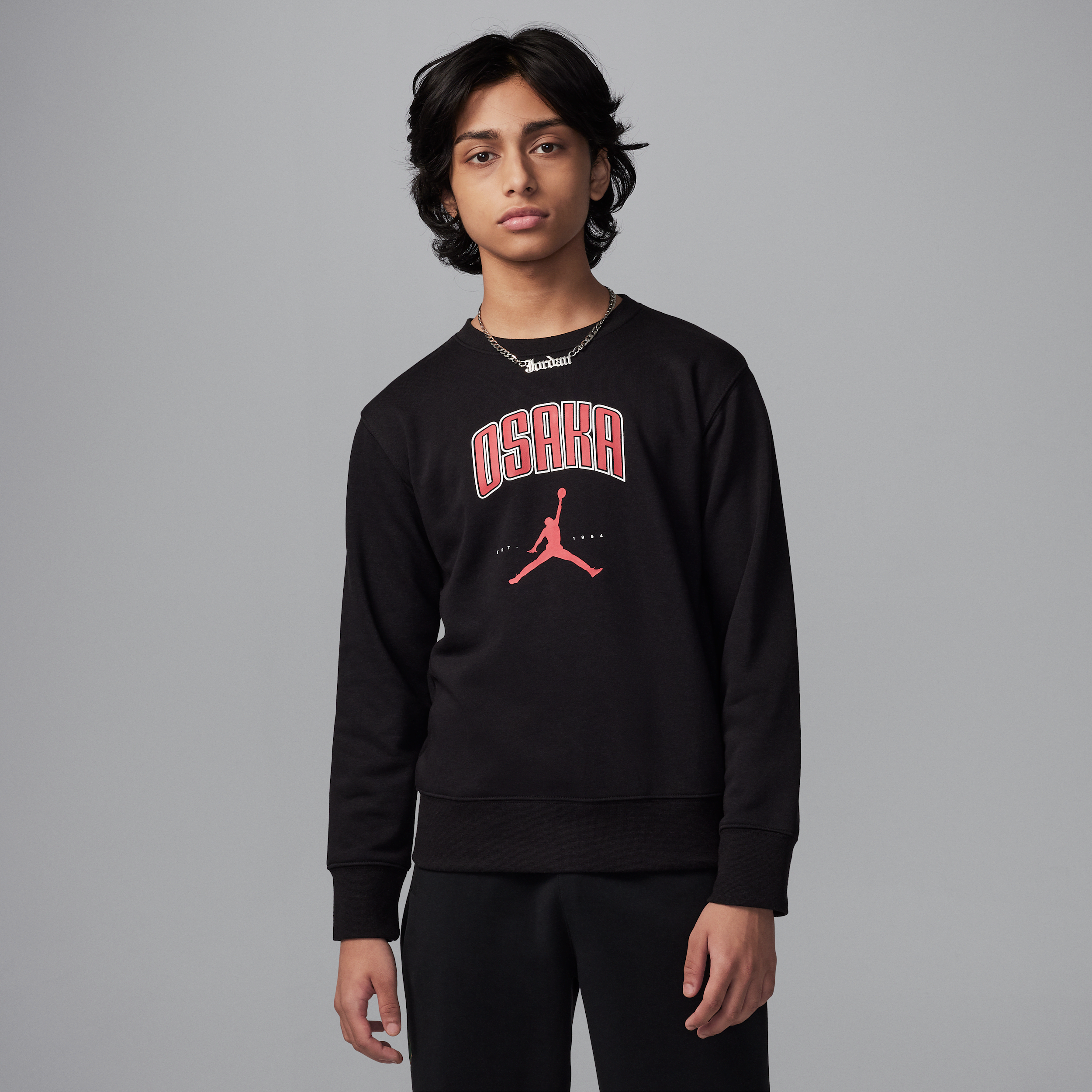 【ナイキ(NIKE)公式ストア】ジョーダン ジュニア 大阪 シティ クルー IF3748-010 ブラック 【ナイキ(NIKE)公式ストア】ジョーダン ジュニア 大阪 シティ クルー IF3748-010 ブラック