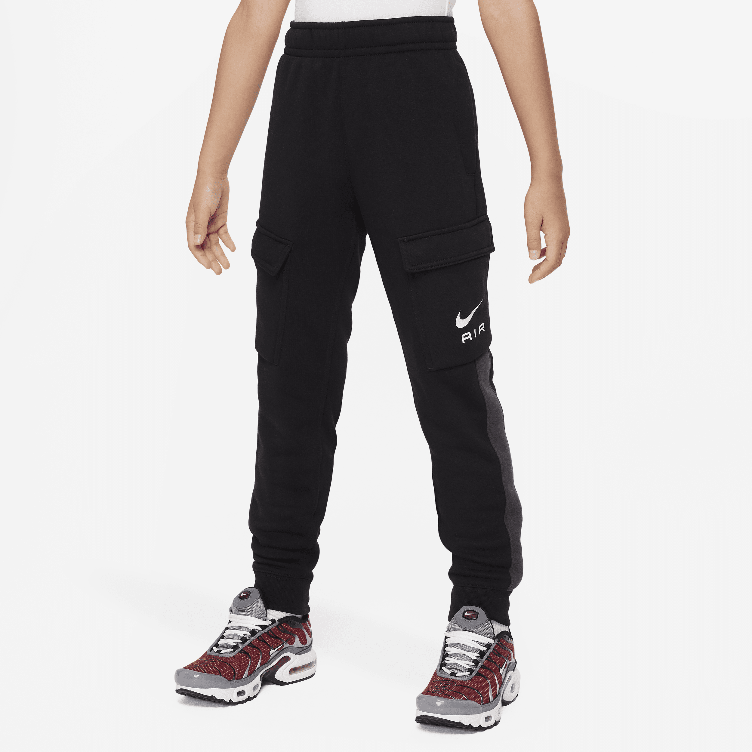 Nike Air Pantalón cargo de tejido Fleece - Niño/a - Negro
