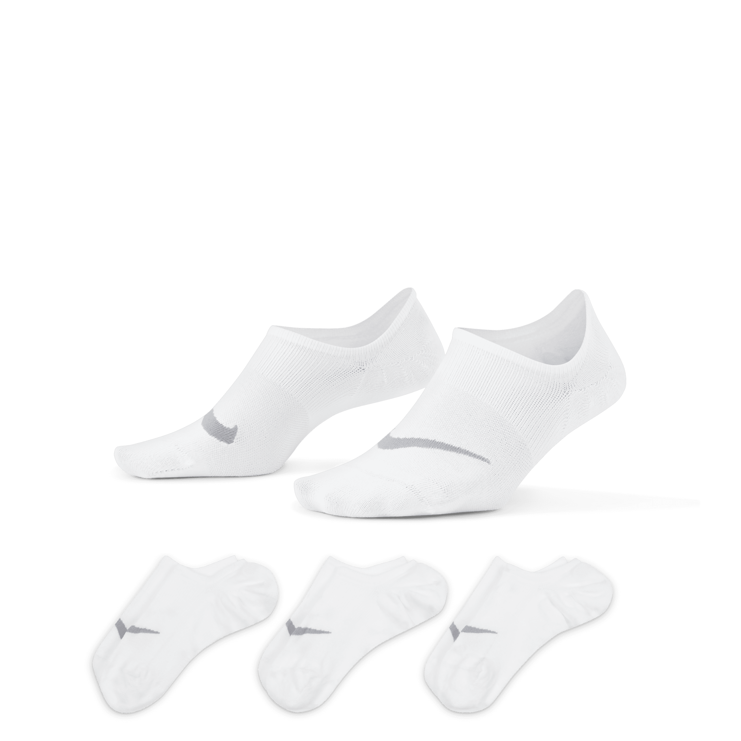 Nike Everyday Plus Lightweight Calcetines pinkies de entrenamiento (3 pares) - Mujer - Blanco