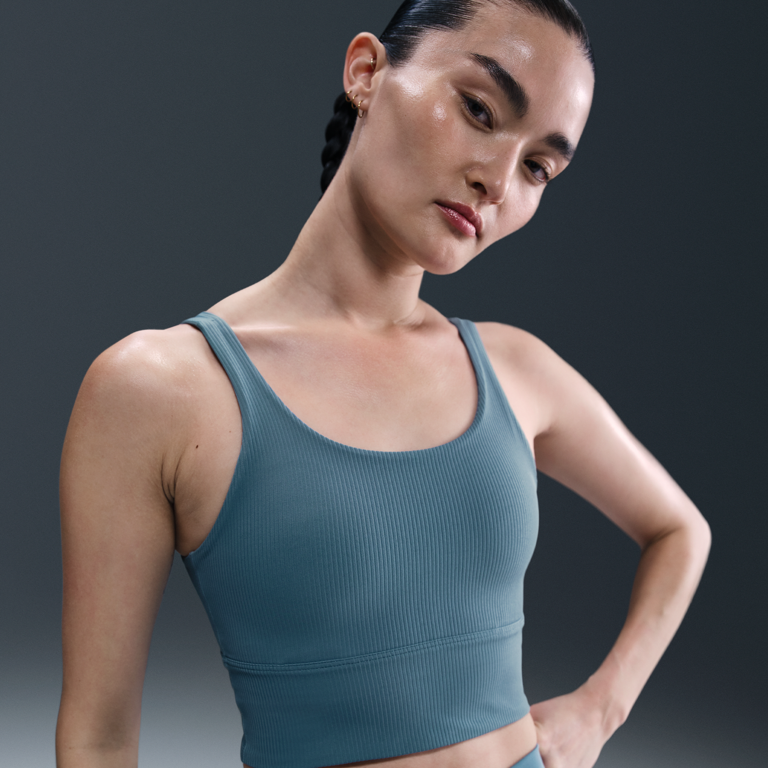 【ナイキ(NIKE)公式ストア】ナイキ ゼンビー リブ ウィメンズ ライトサポート パッディド ロングライン スポーツブラ HF1543-006 ブルー 【ナイキ(NIKE)公式ストア】ナイキ ゼンビー リブ ウィメンズ ライトサポート パッディド ロングライン スポーツブラ HF1543-006 ブルー