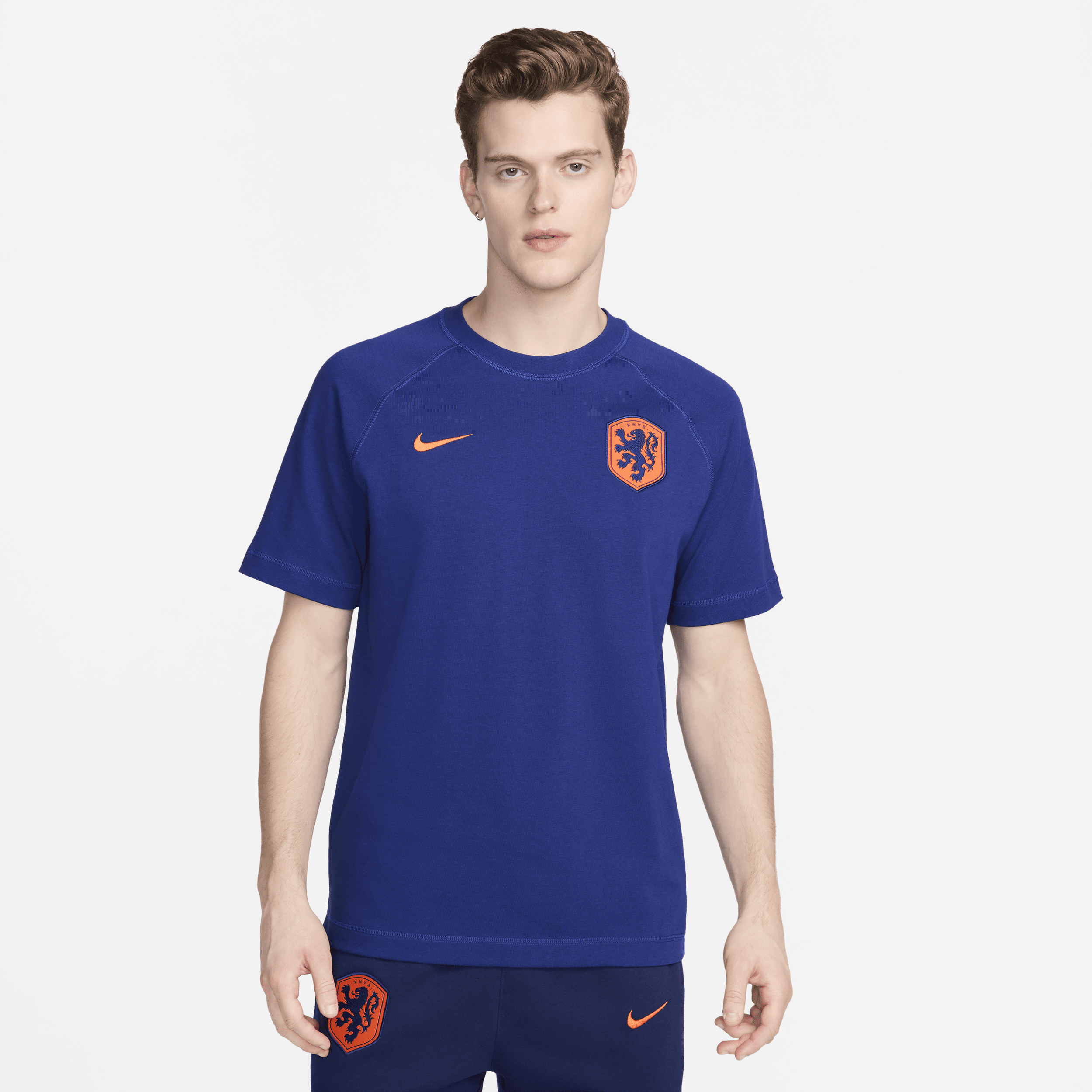 Kortærmet Holland Travel Nike Football-trøje - blå
