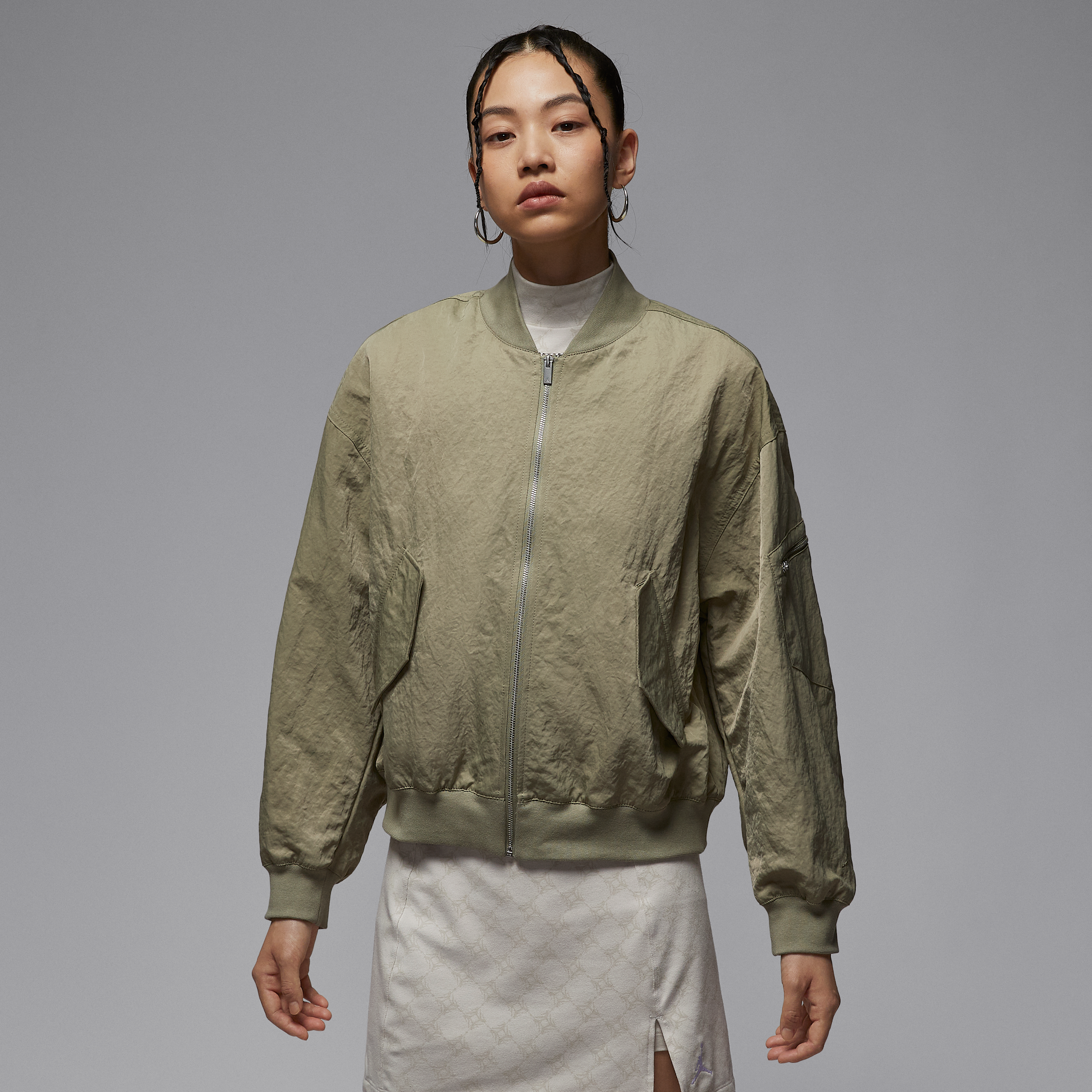 【ナイキ(NIKE)公式ストア】ジョーダン フライト レネゲード ウィメンズジャケット HJ0545-205 ブラウン 【ナイキ(NIKE)公式ストア】ジョーダン フライト レネゲード ウィメンズジャケット HJ0545-205 ブラウン