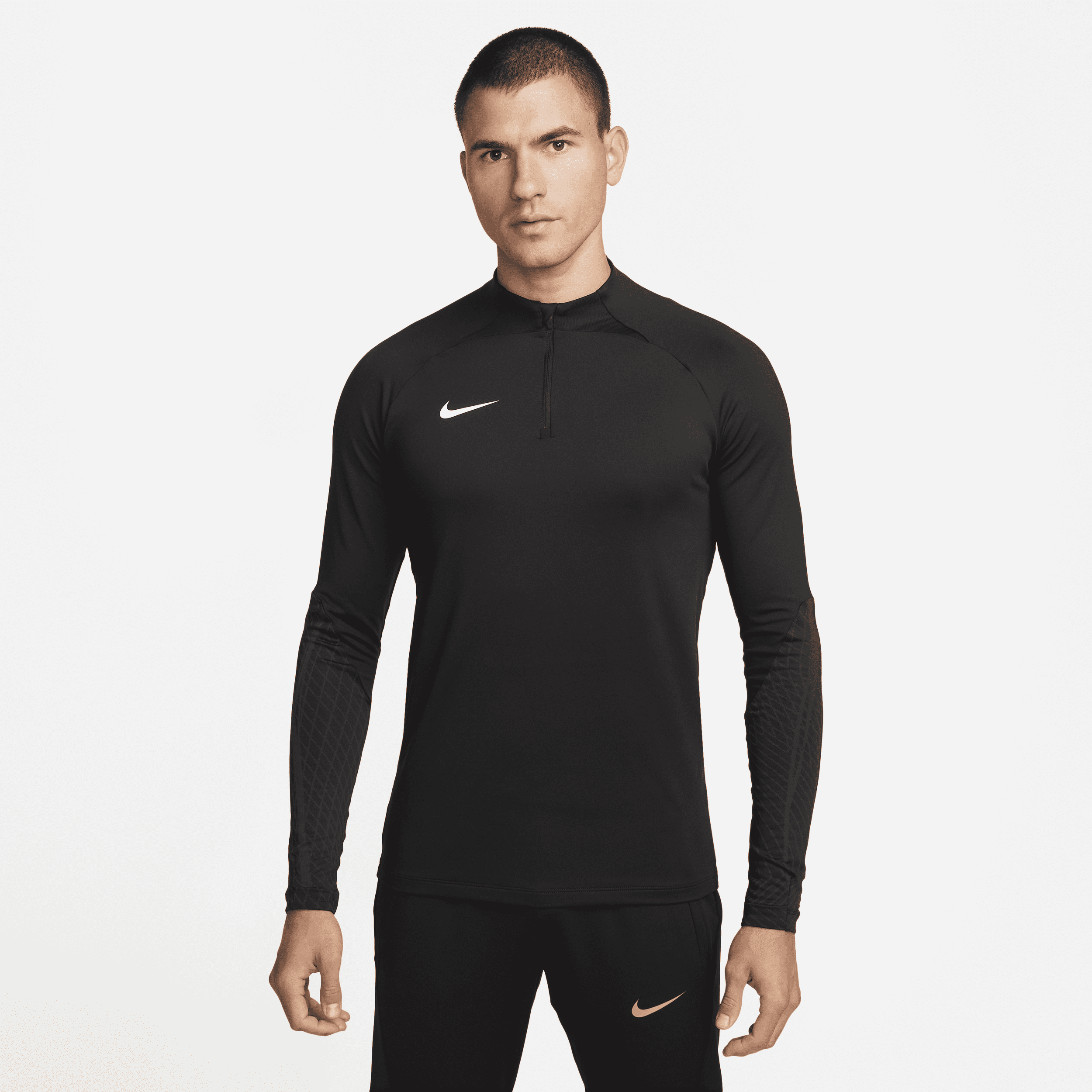 Nike Dri-FIT Strike-fodboldtræningstrøje til mænd - sort