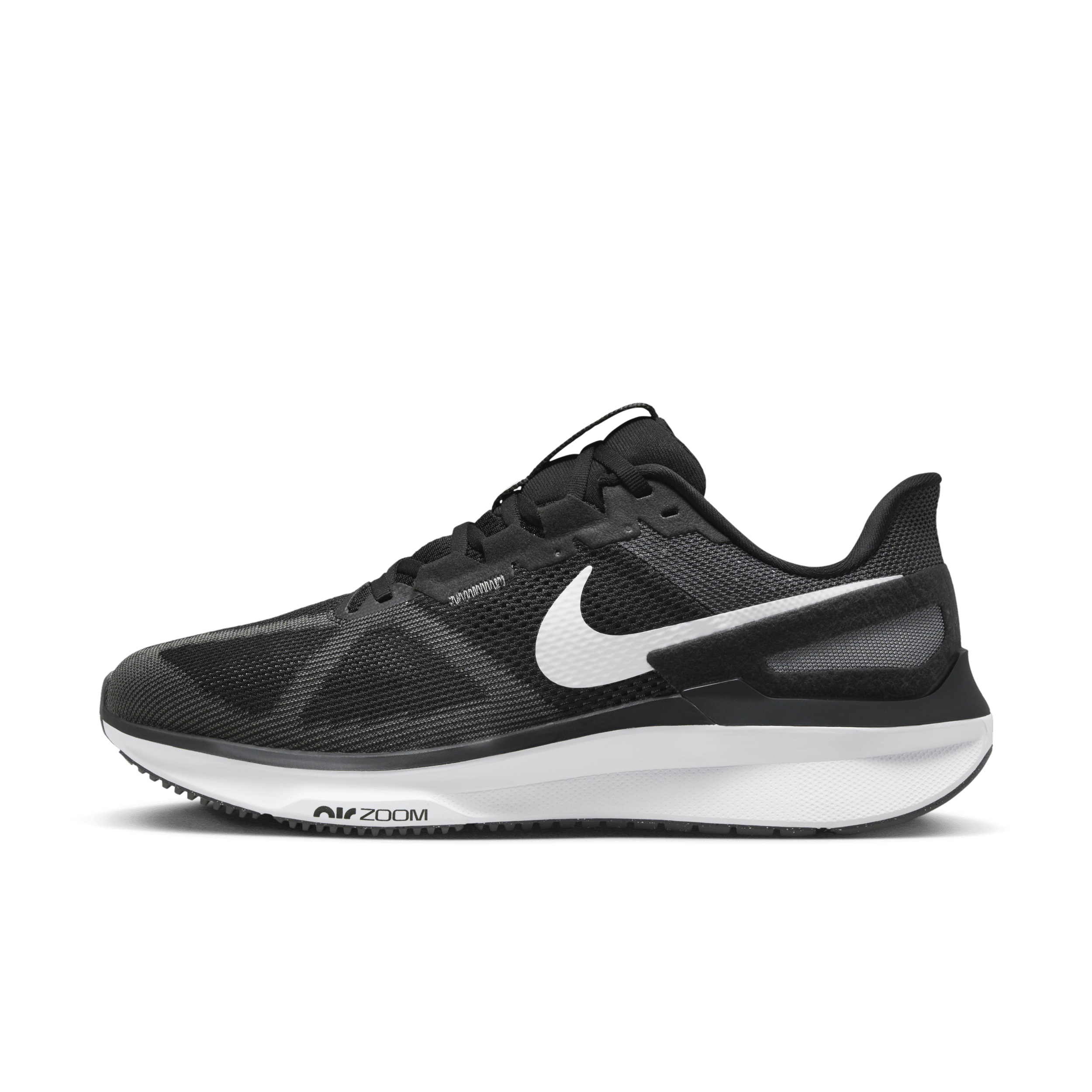 Nike Structure 25 hardloopschoenen voor heren (extra breed, straat) - Zwart