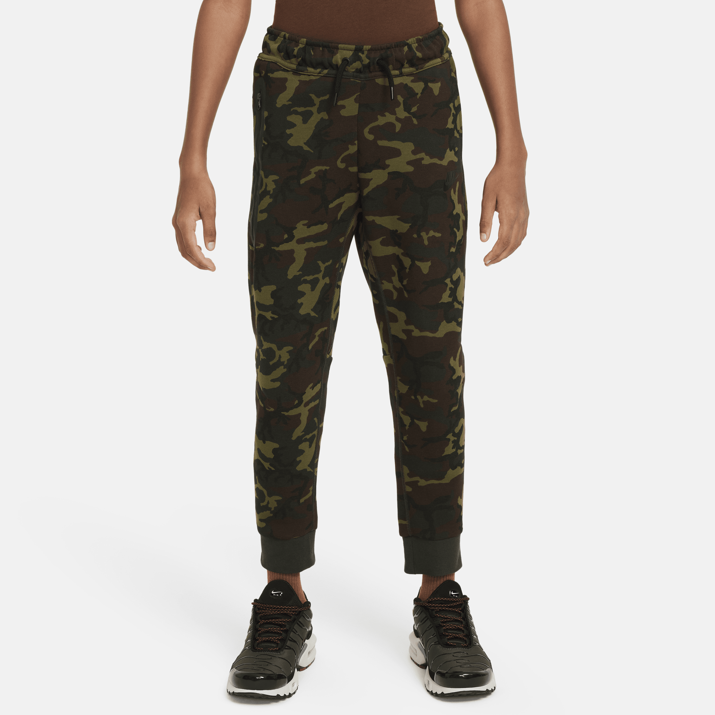 Pantaloni jogger camo Nike Sportswear Tech Fleece – Ragazzo - Nero