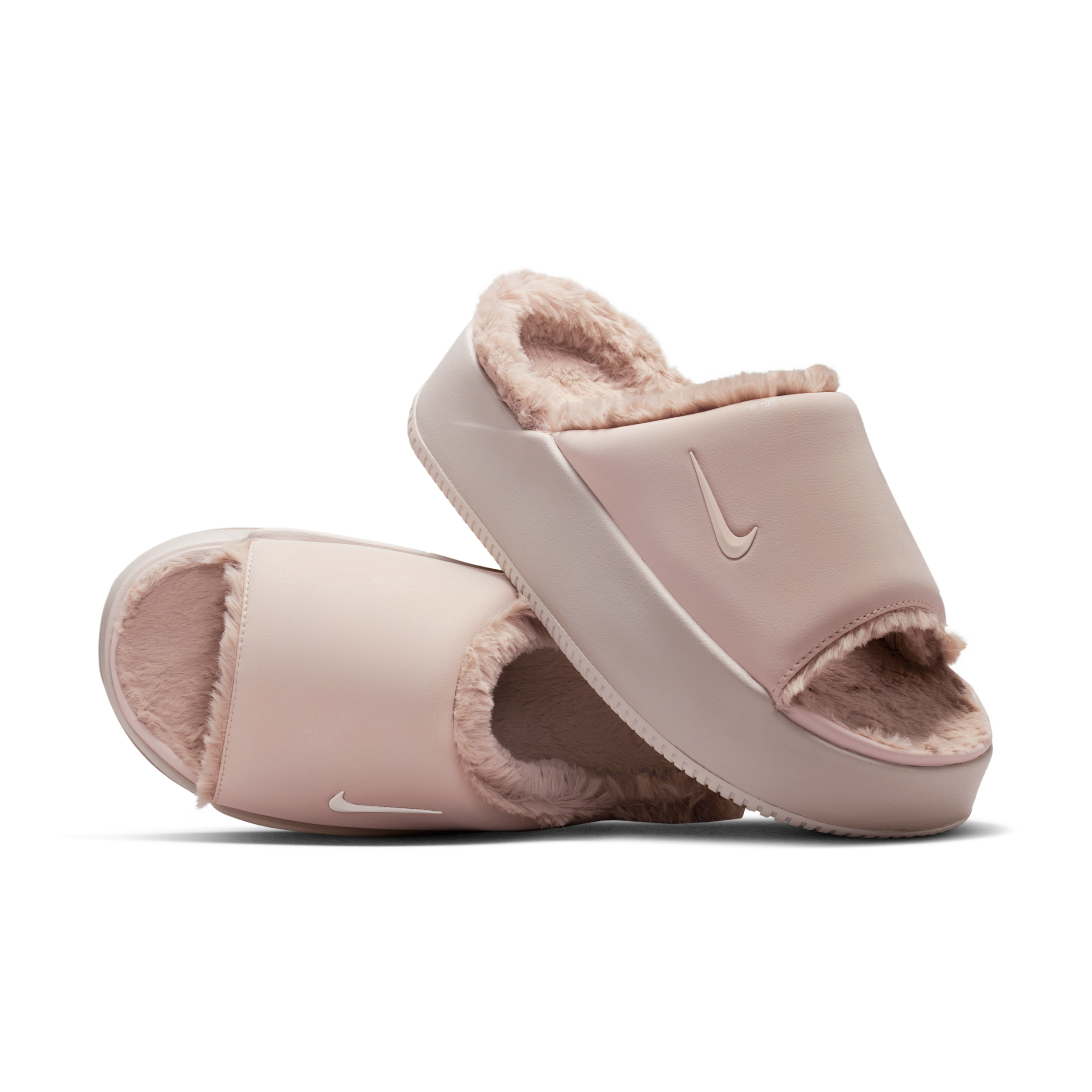 Ciabatta Nike Calm Elevation Fur - Donna - Rosa