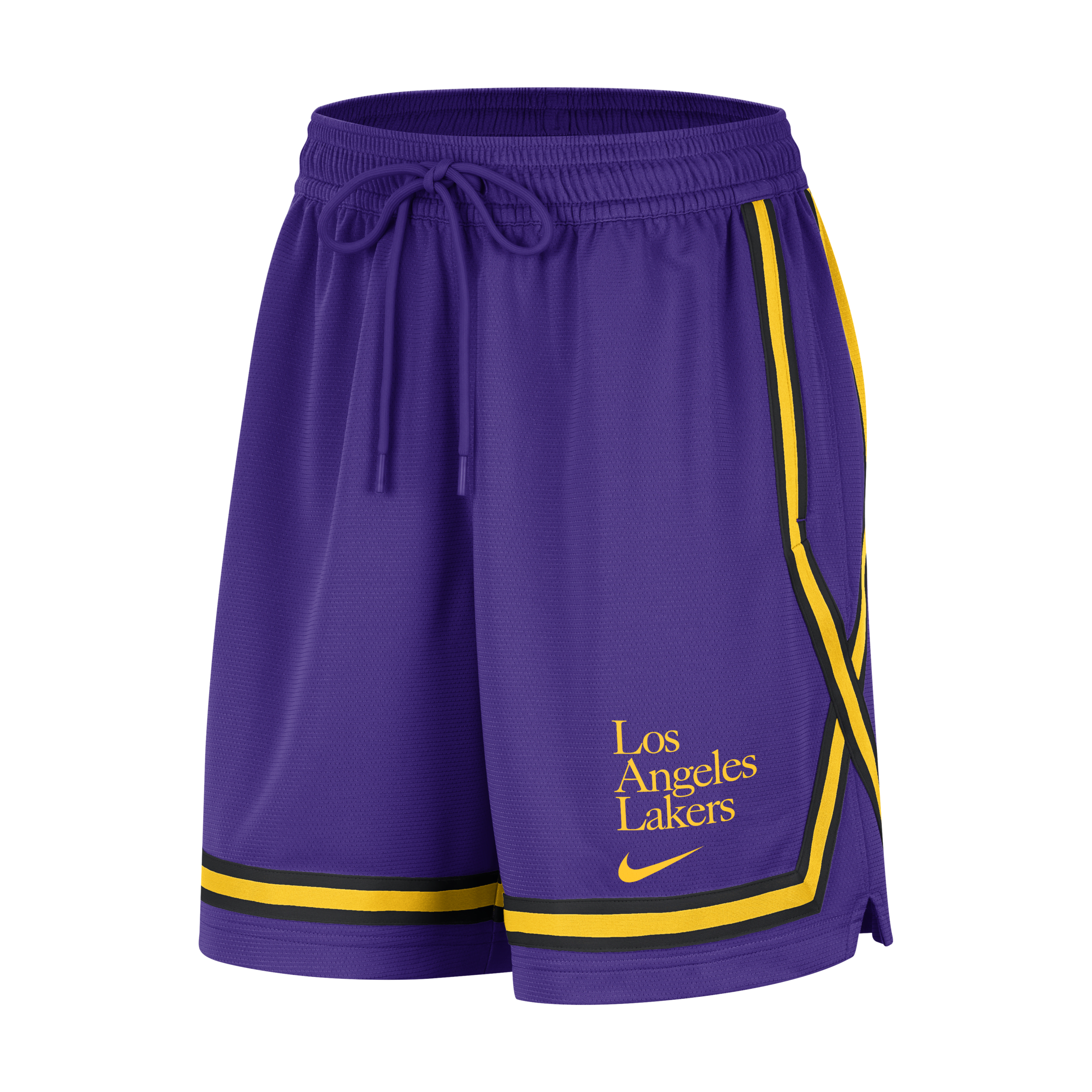 Los Angeles Lakers Fly Crossover Nike Dri-FIT NBA-basketballshorts med grafik til kvinder - lilla