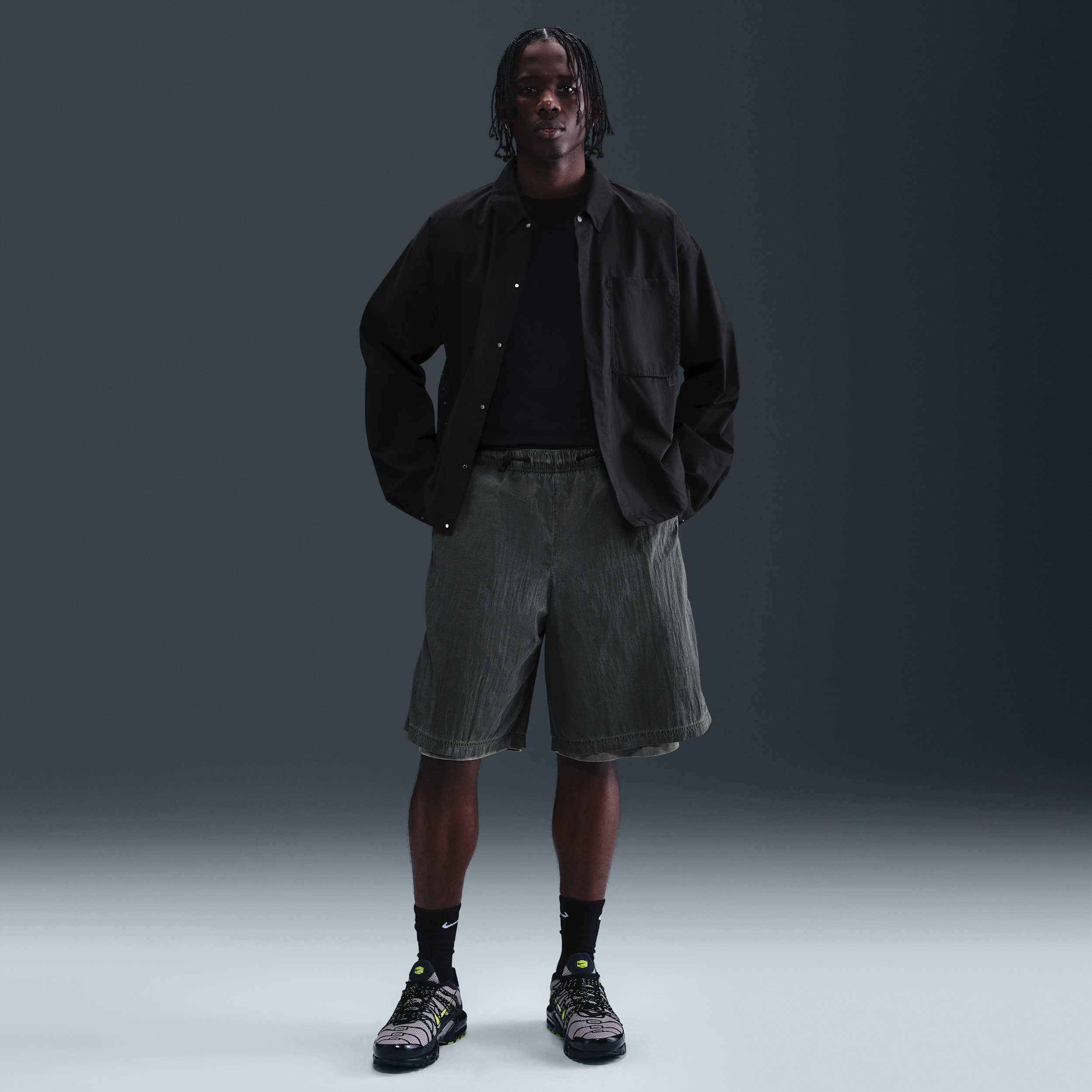 Shorts in tessuto Nike Tech – Uomo - Nero