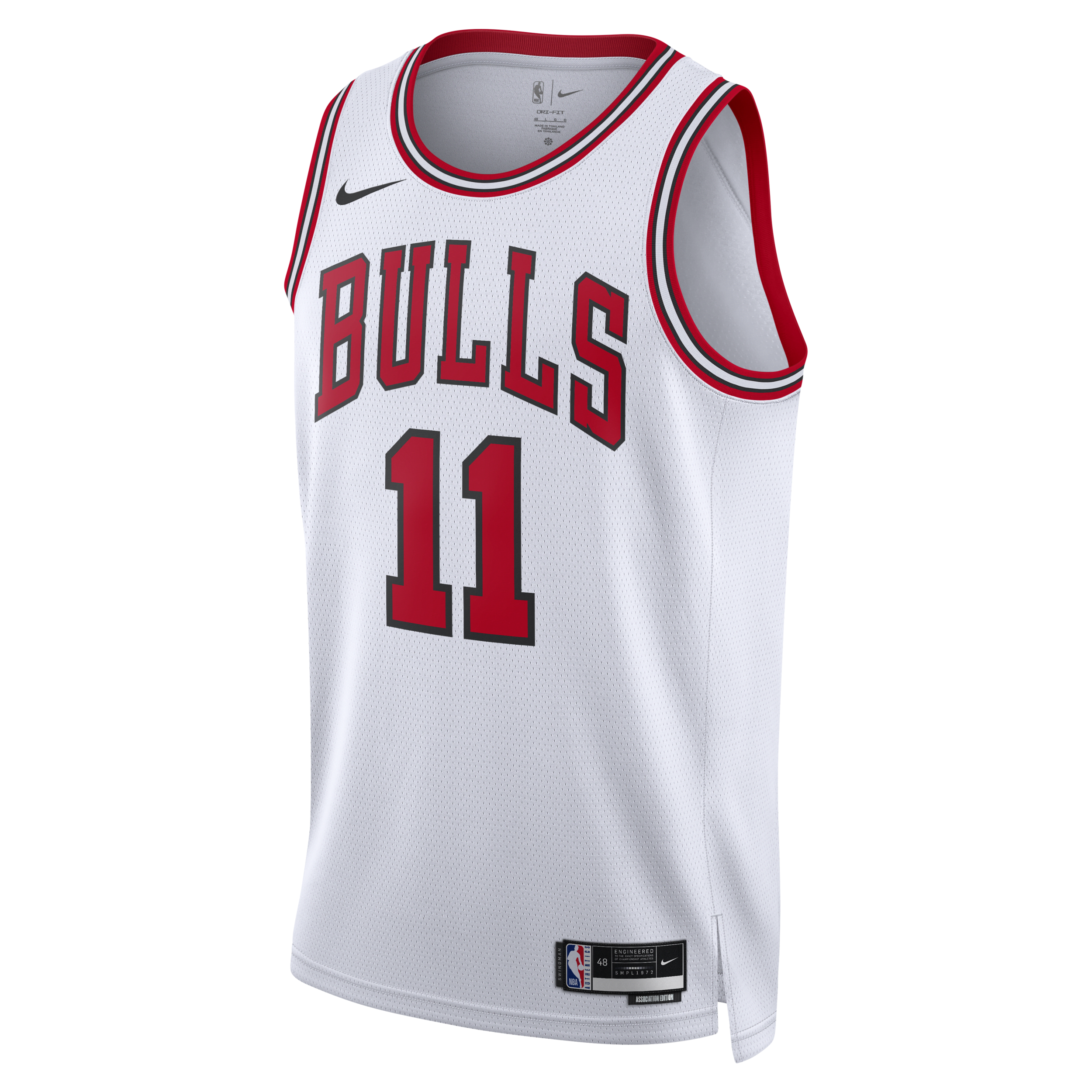 Chicago Bulls Association Edition 2022/23 Nike Dri-FIT Swingman NBA-jersey voor heren - Wit