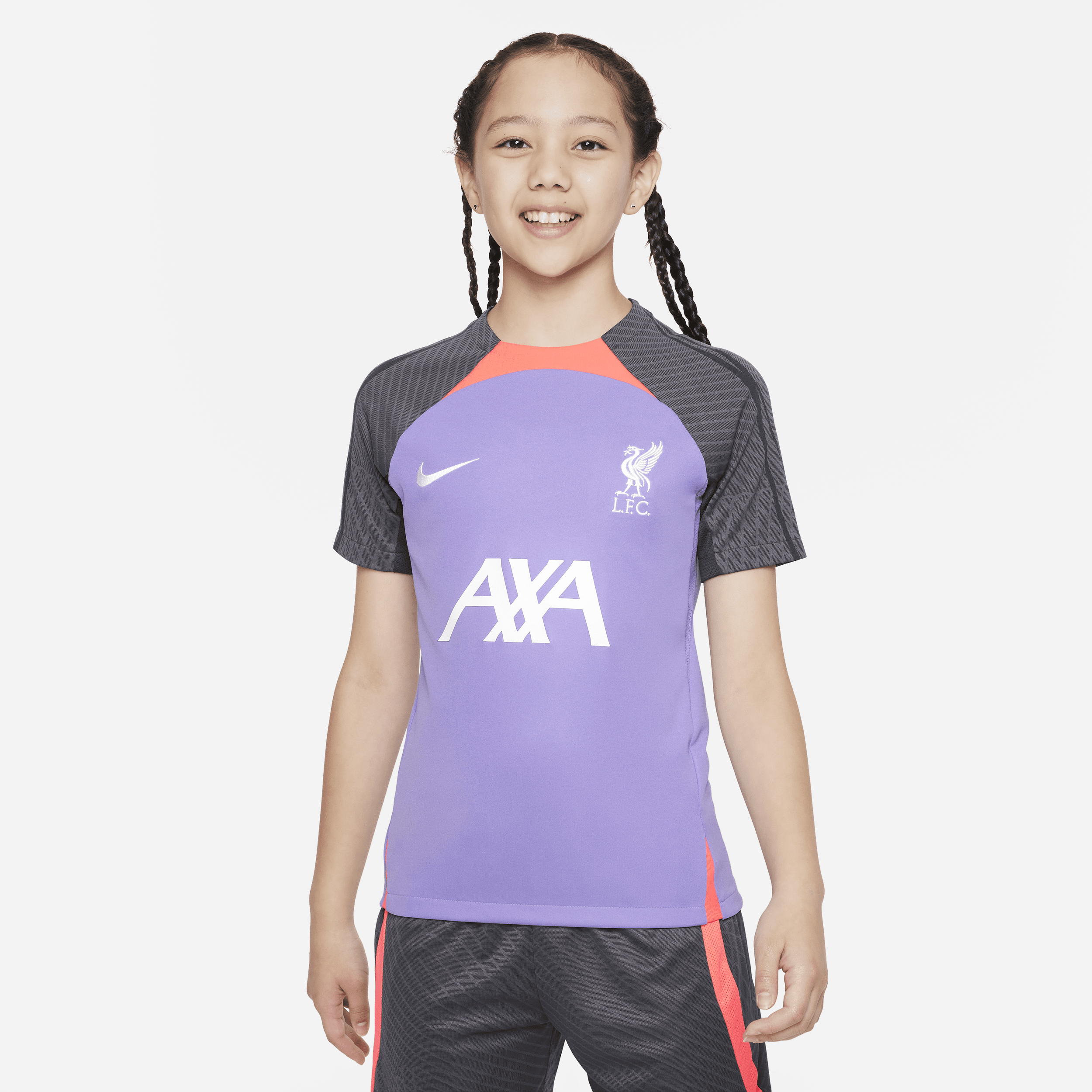 Tercera equipación Liverpool FC Strike Camiseta de fútbol de manga corta Nike Dri-FIT - Niño/a - Morado